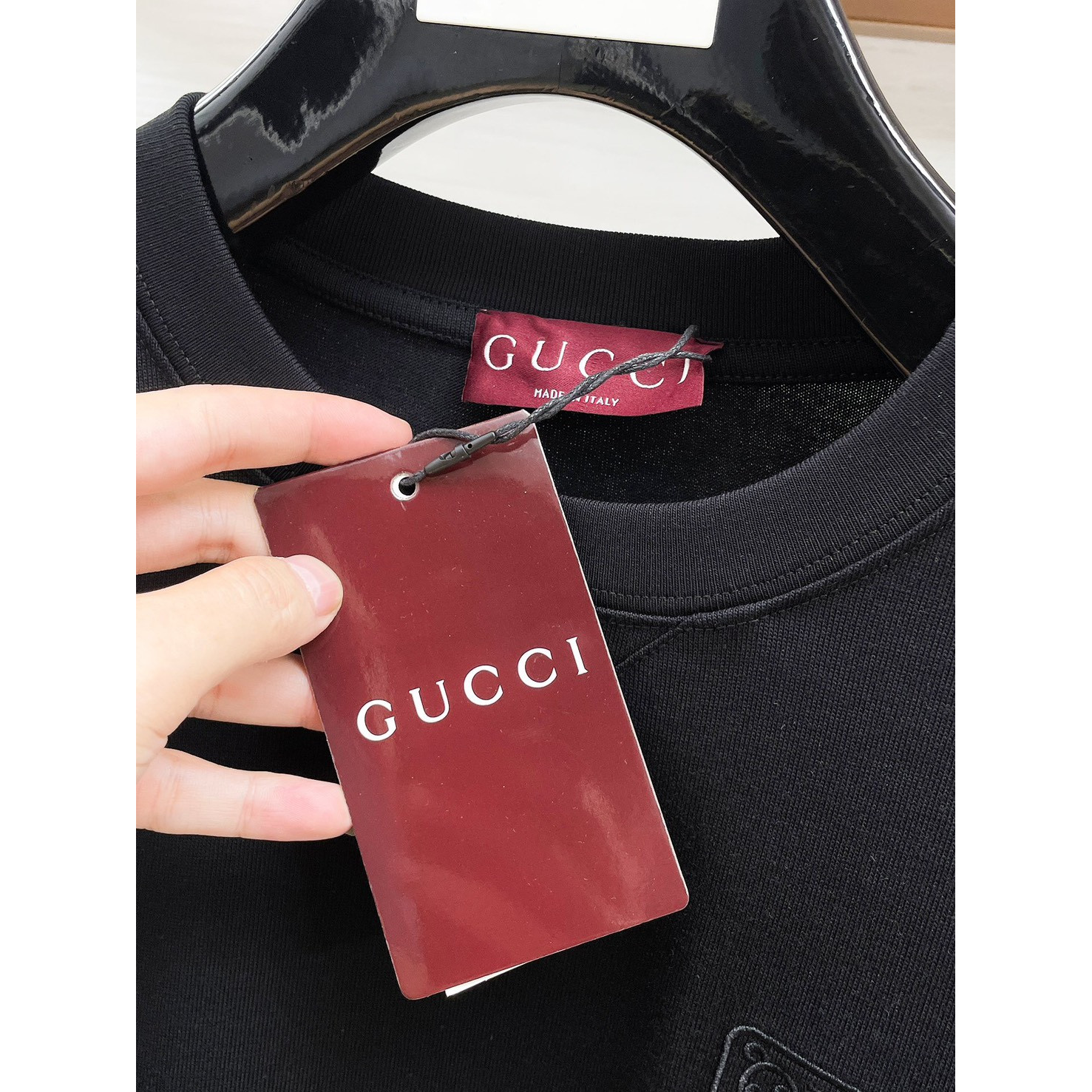 <p>GUCCI 长袖T恤(黑)</p>