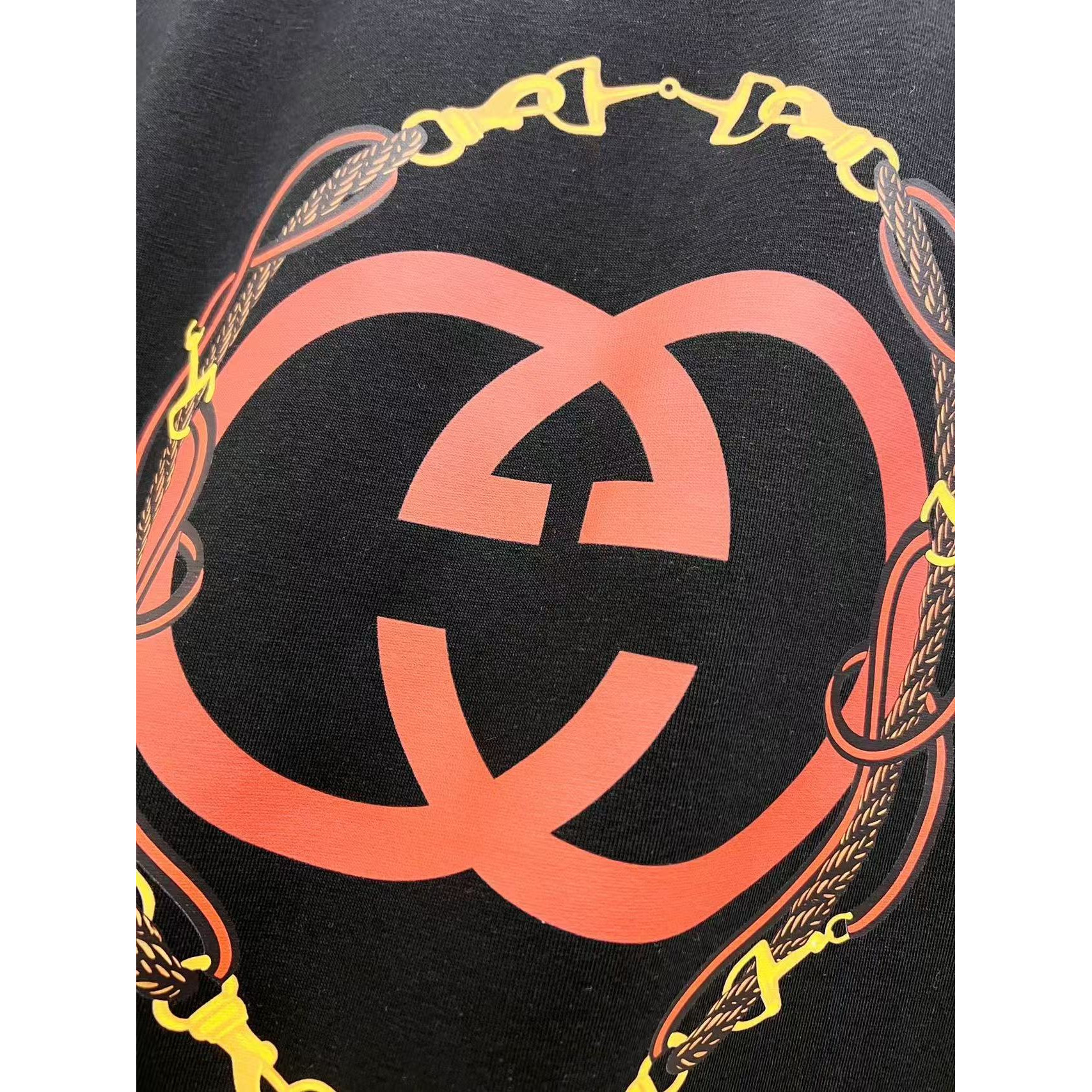 <p>Gucci 纯棉短袖T恤(黑)</p>