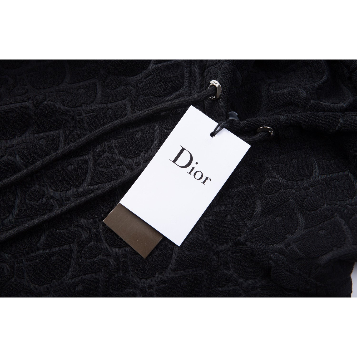 <p>Dior logo毛巾绣花卫衣(黑)</p>