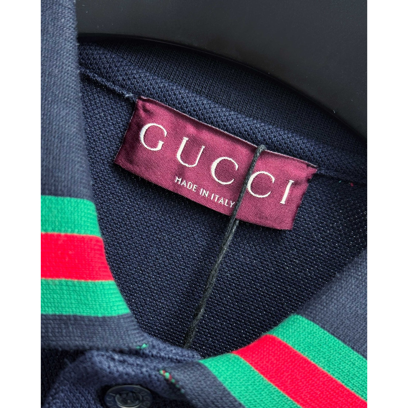<p>GUCCI 短袖翻领polo衫(藏青)</p>