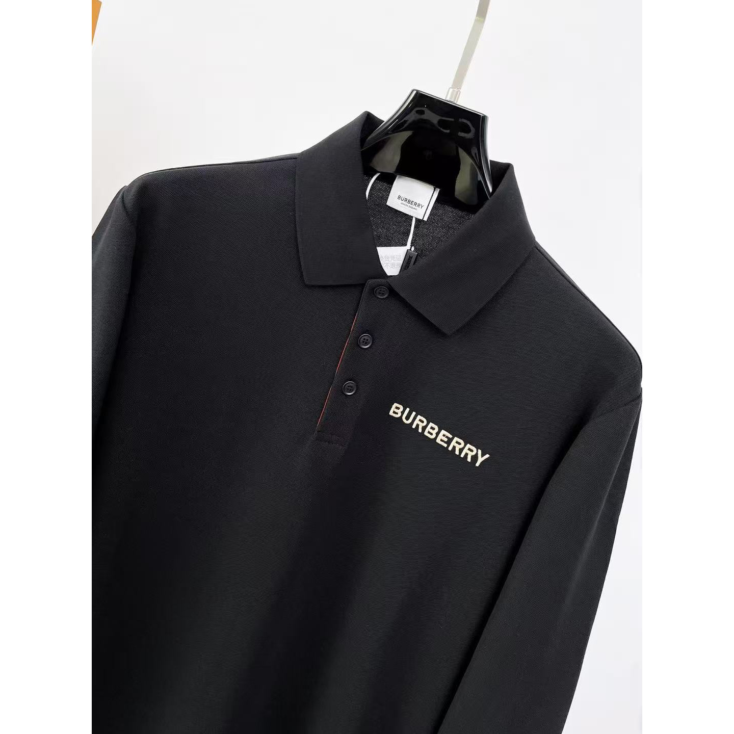 <p>BURBERRY 长袖Polo衫(黑)</p>