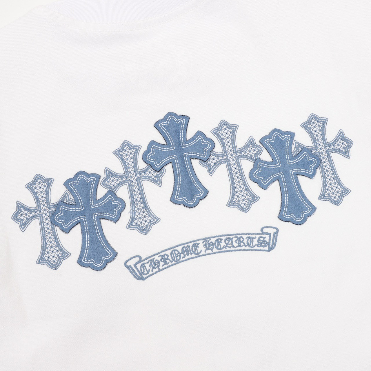 <p>Chrome Hearts 梵文十字架印花短袖(白)</p>