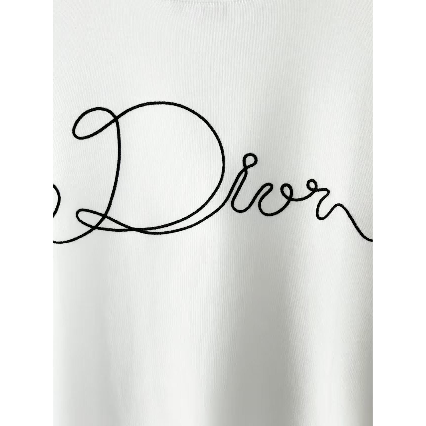 <p>DIOR 刺绣短袖T恤(白)</p>