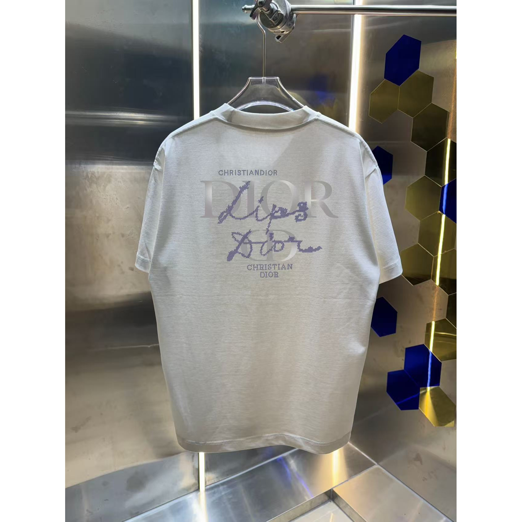 <p>DIOR 圆领短袖T恤(白)</p>