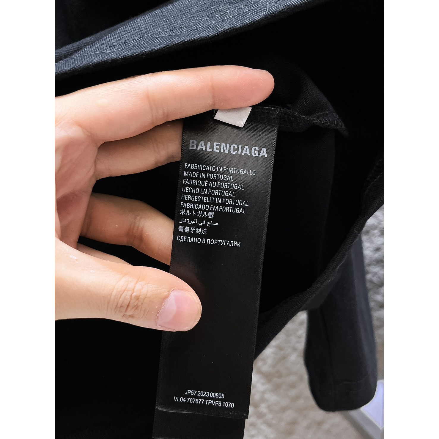 <p>Balenciaga 长袖T恤(黑)</p>