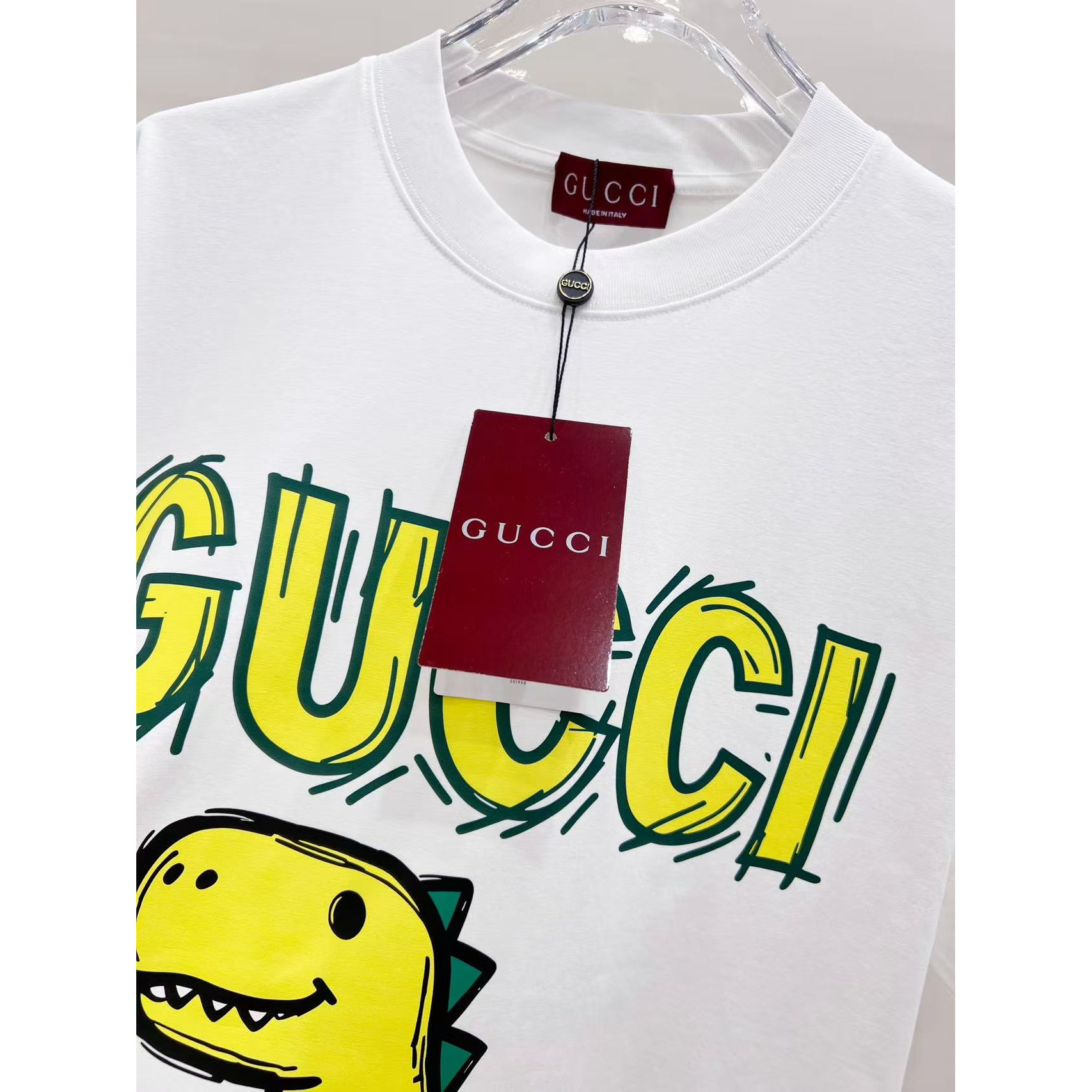 <p>GUCCI 卡通恐龙印花短袖t恤(白)&nbsp;</p>