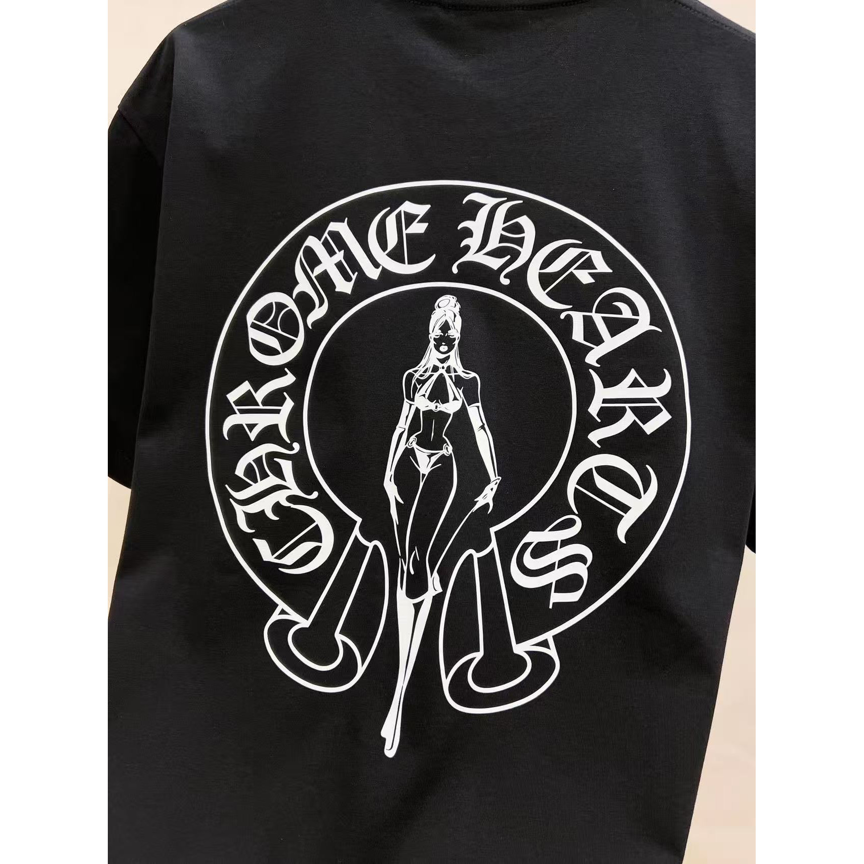 <p>CHROME HEARTS &amp; Deadly Doll 联名短袖(黑)</p>