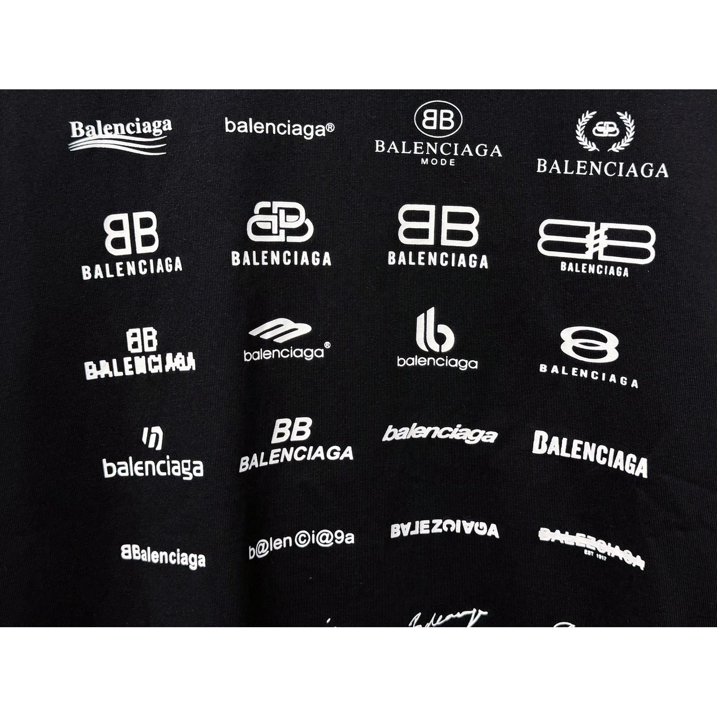 <p>BALENCIAGA logo印花长袖(黑)</p>