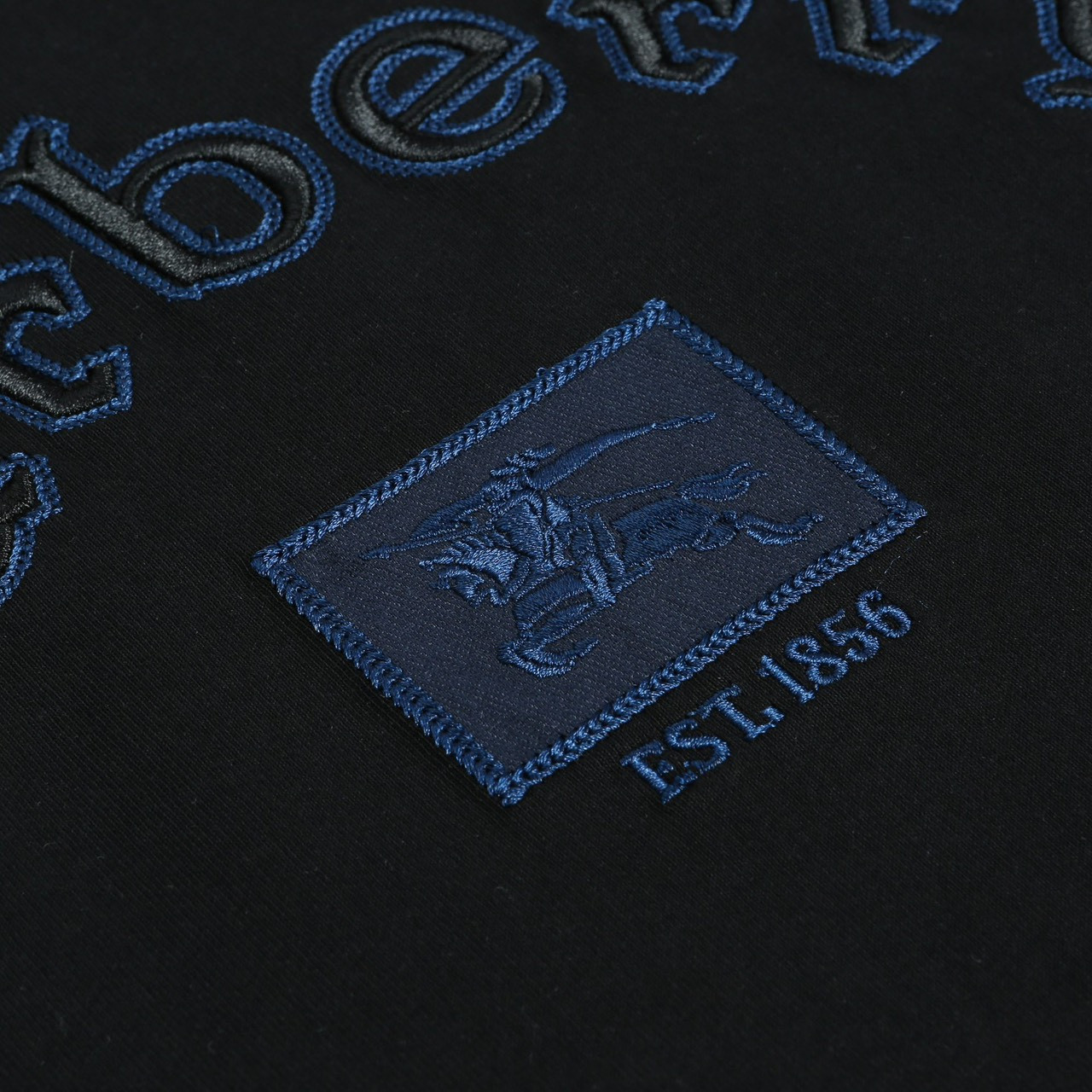 <p>Burberry &nbsp;logo绣花短袖T恤(黑)</p>