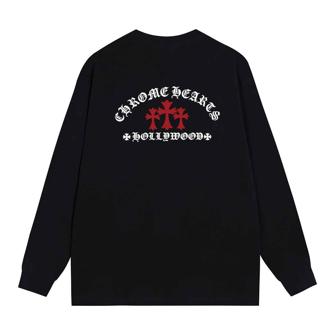 <p>CHROME HEARTS 长袖T恤(黑)</p>