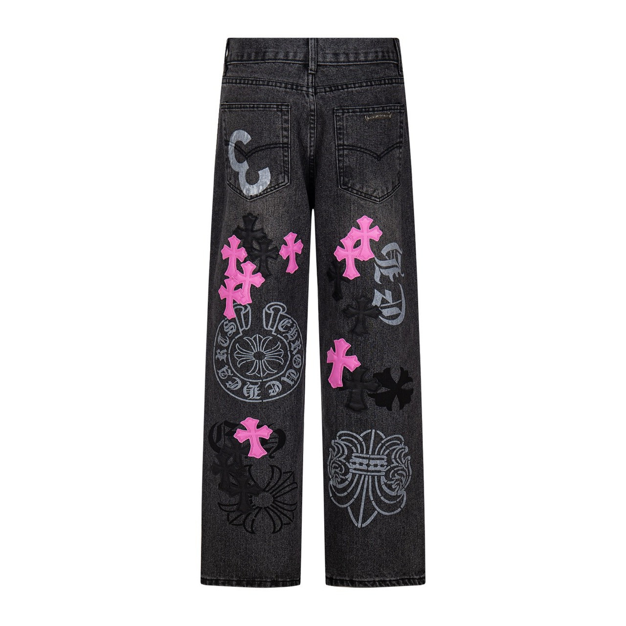 <p>CHROME HEARTS 铆钉款工装牛仔裤(1761#)</p>