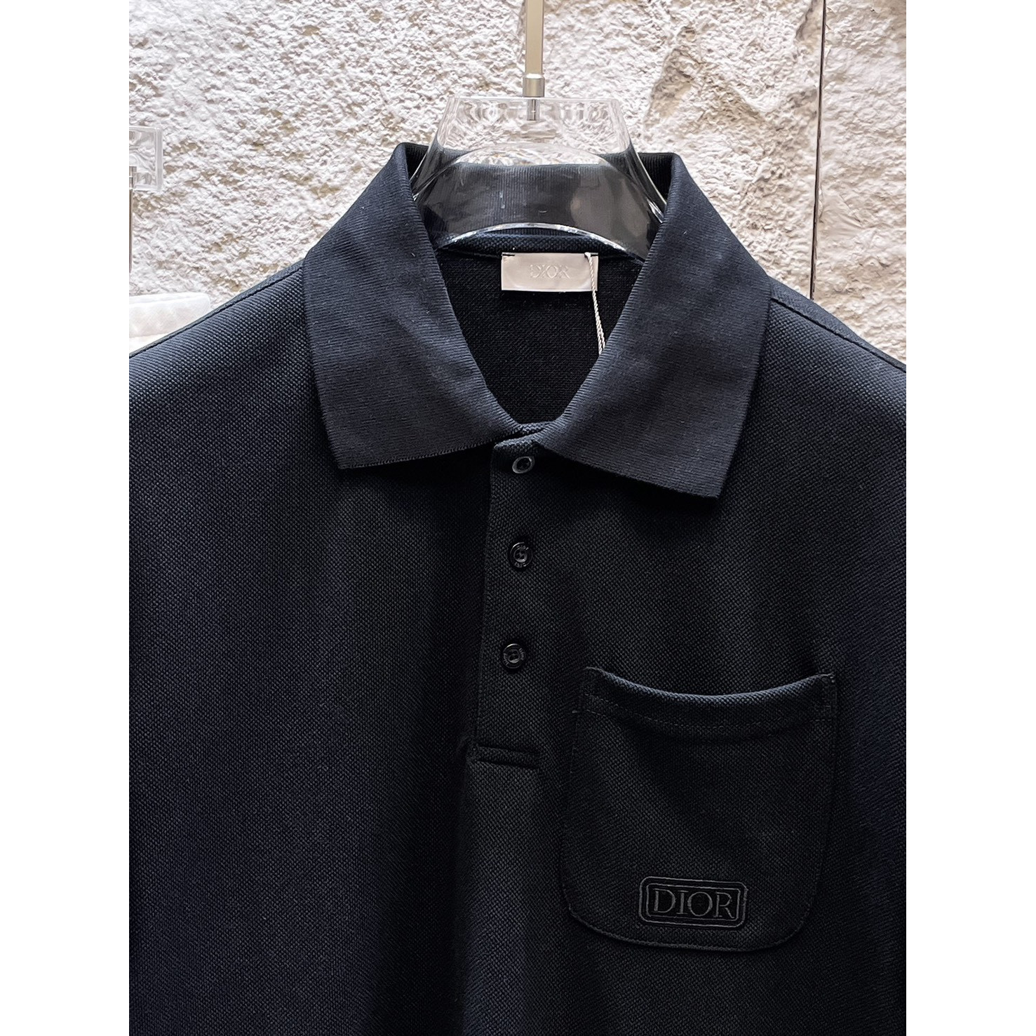 <p>DIOR&nbsp;短袖翻领polo衫(黑)</p>