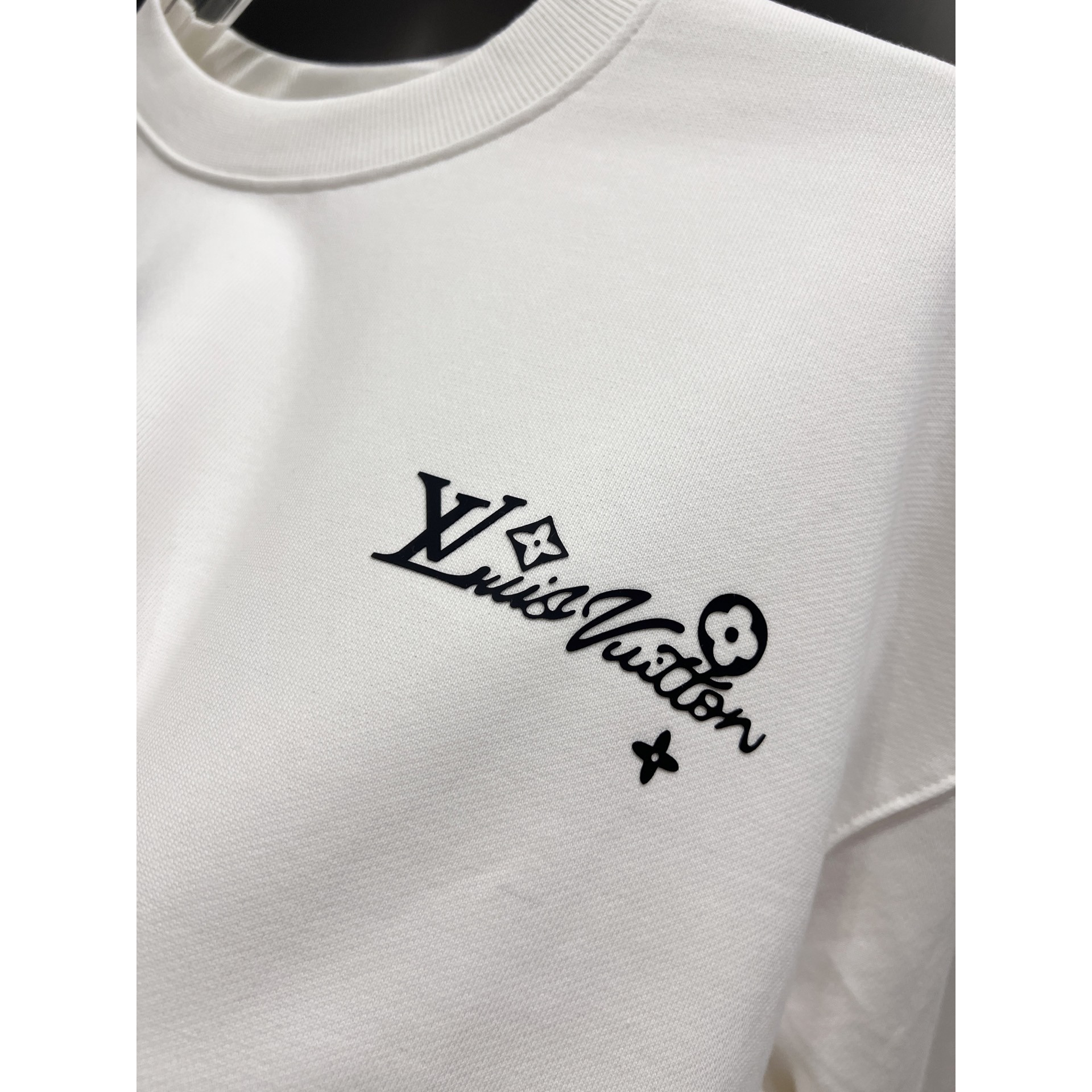 <p>LV 圆领长袖卫衣(白)</p>