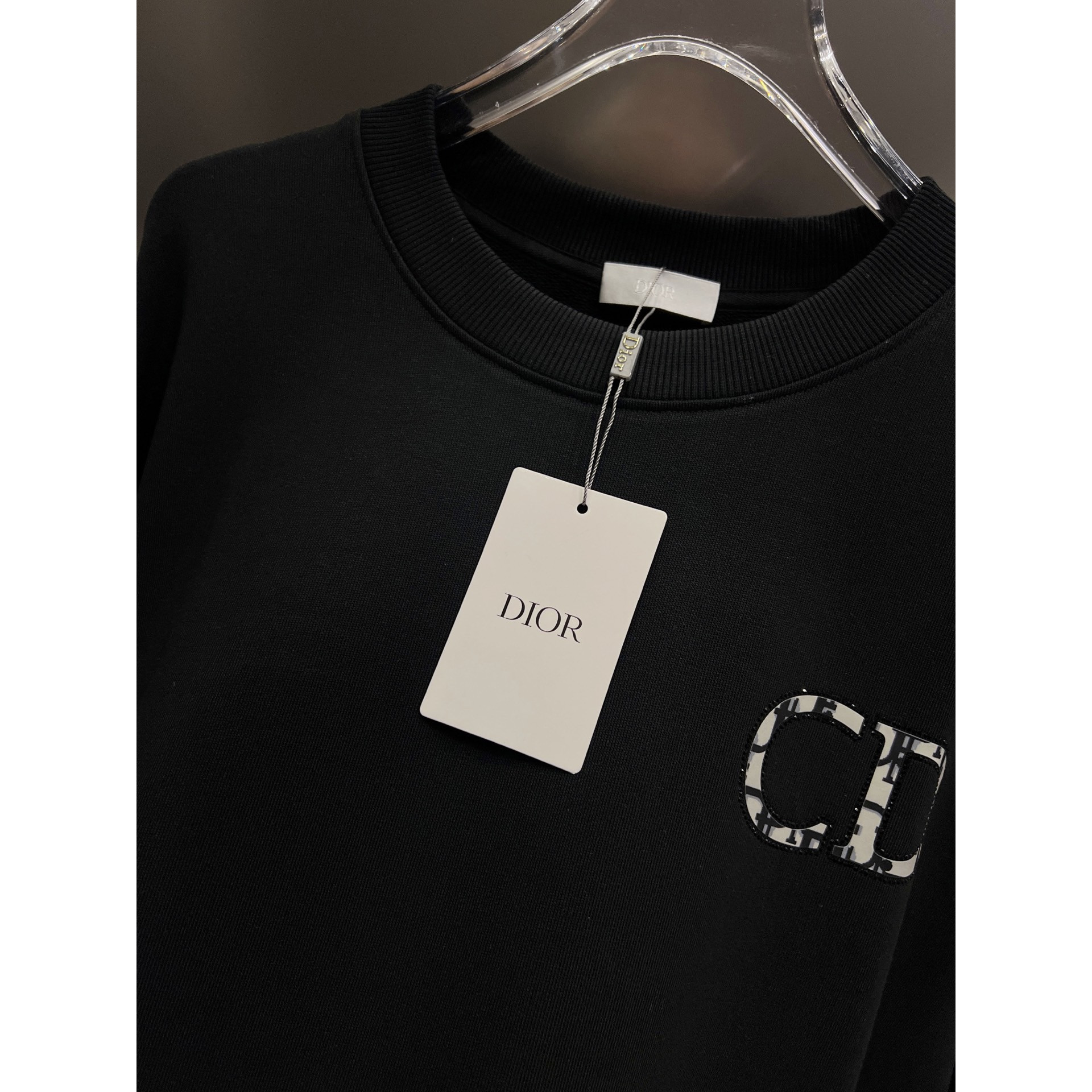 <p>DIOR 圆领长袖卫衣(白)</p>