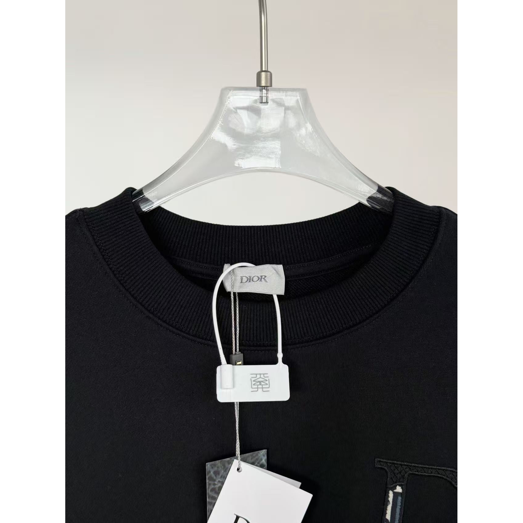 <p>DIOR&nbsp;刺绣圆领卫衣(黑)</p>