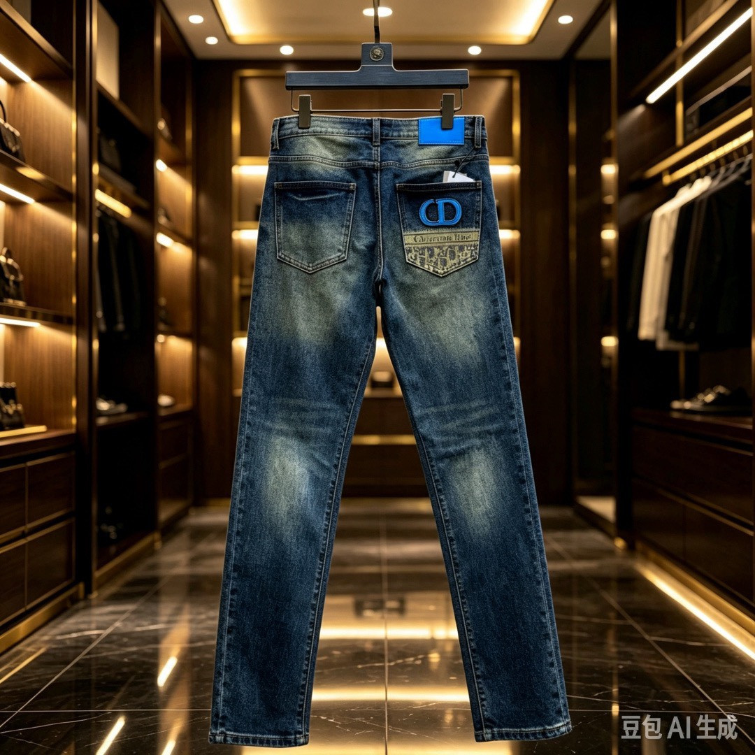 <p>DIOR&nbsp;欧洲专柜新款修身小直筒牛仔裤</p>