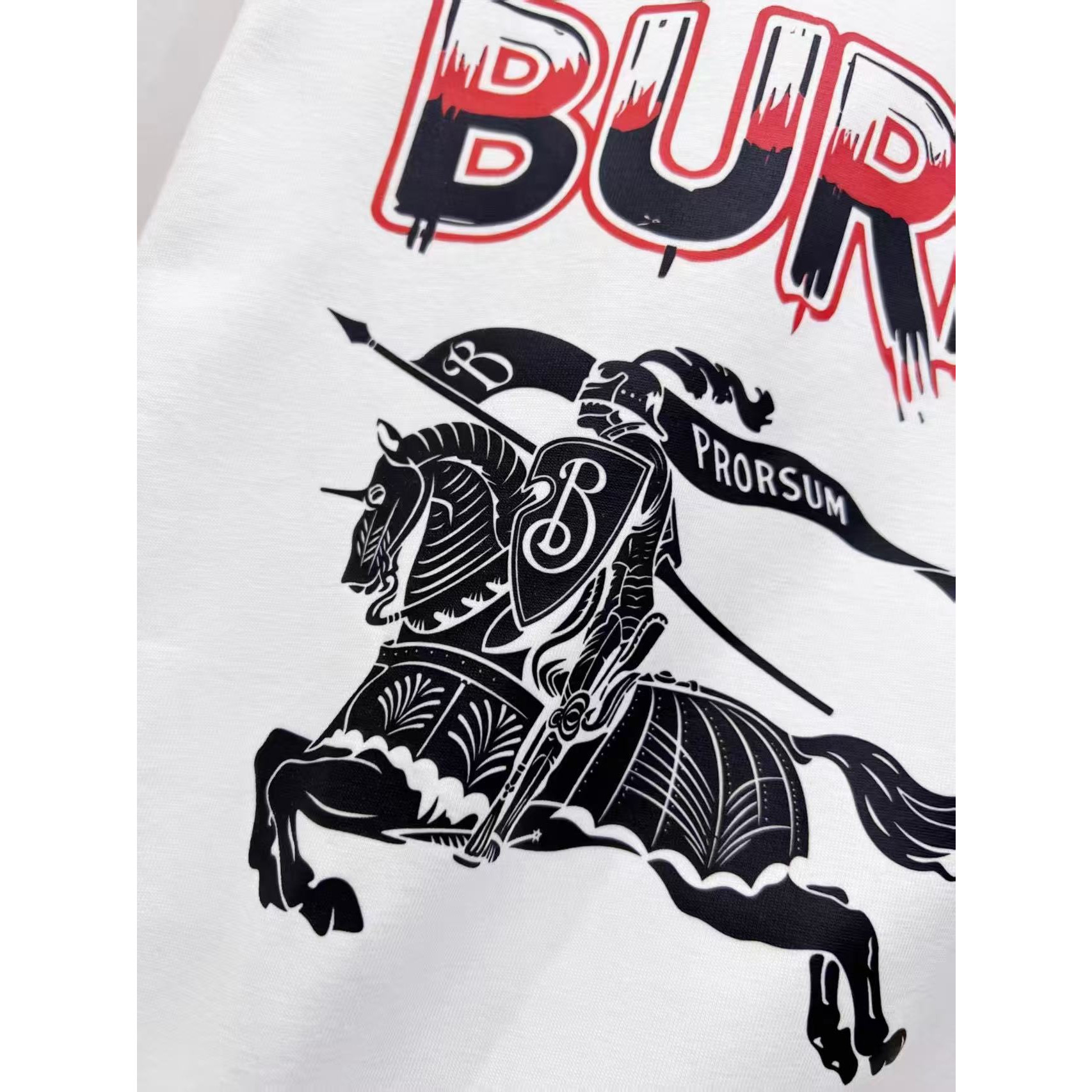 <p>BURBERRY&nbsp;短袖圆领T恤(白)</p>