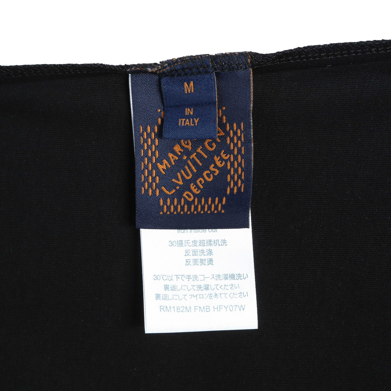 <p>LV &nbsp;logo绣花 短袖T恤(黑)</p>