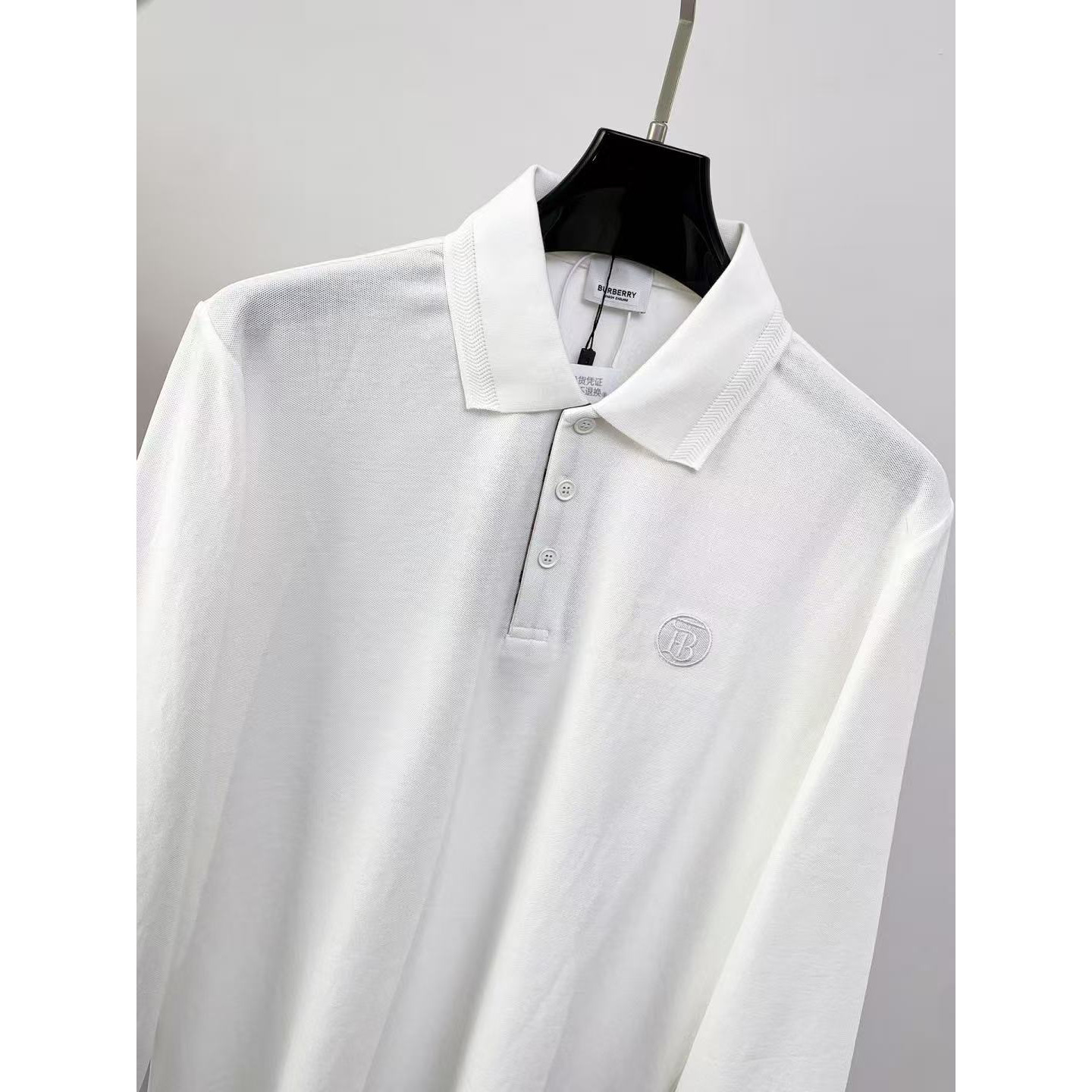 <p>BURBERRY 长袖Polo衫(白)</p>