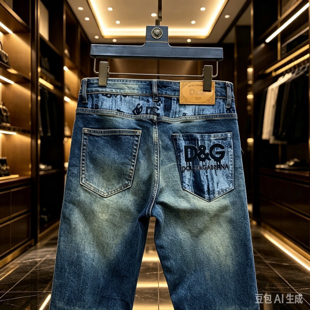 <p>D&amp;G&nbsp;欧洲专柜新款修身小直筒牛仔裤</p>