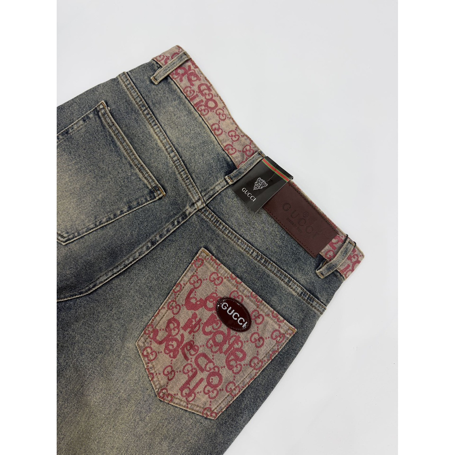 <p>GUCCI 阔腿直筒牛仔裤(D2681#)</p>