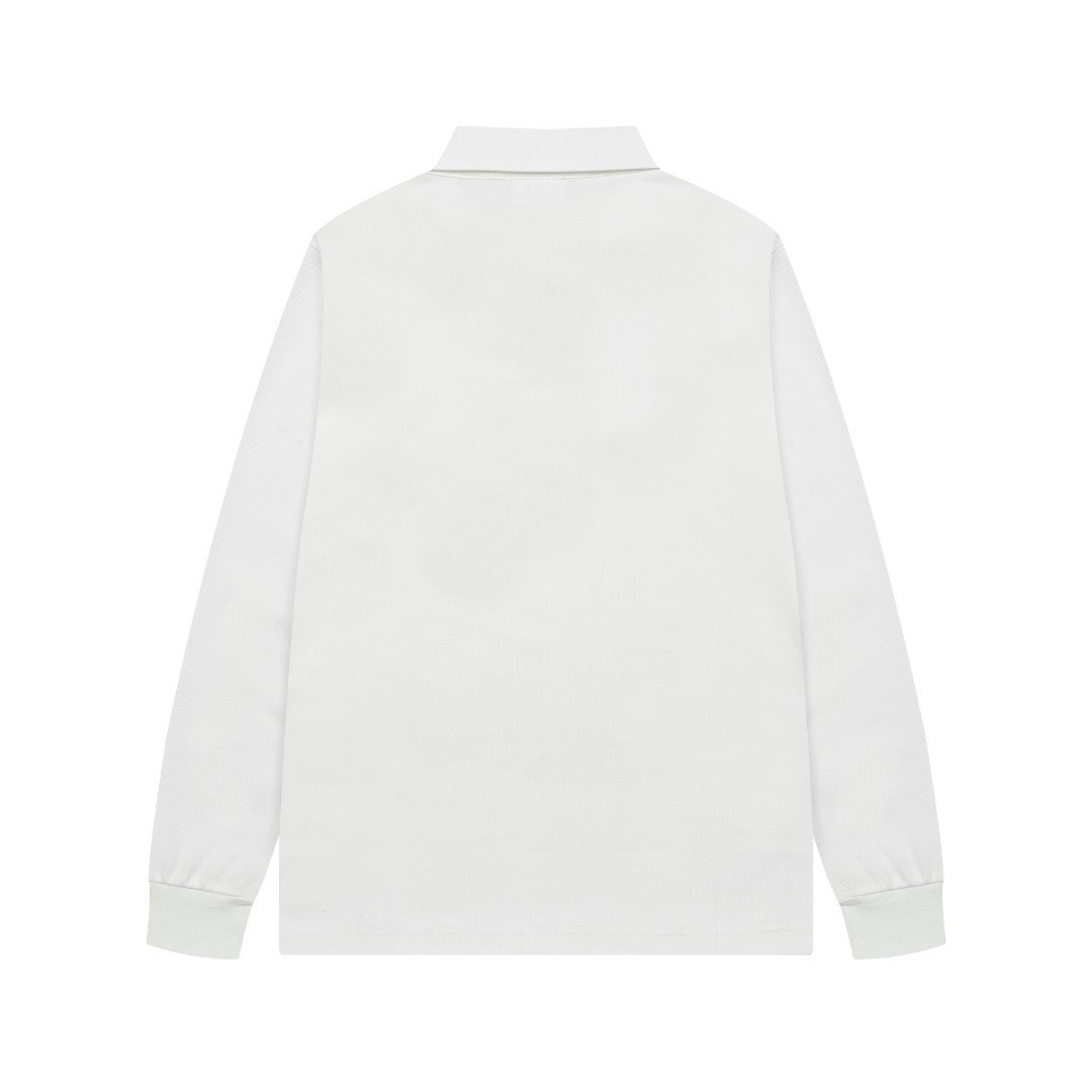 <p>Descente 男士高端珠地棉休闲长袖POLO衫(白)</p>