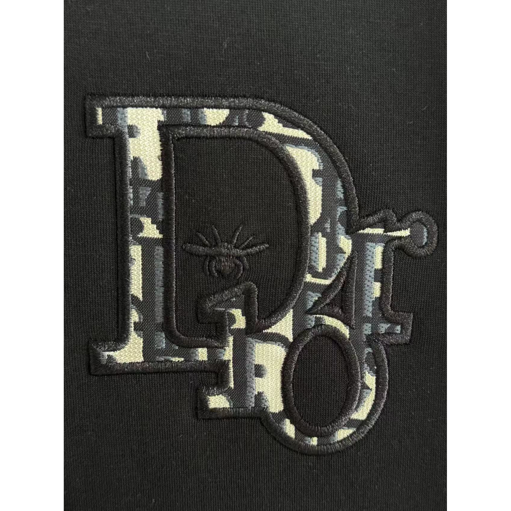 <p>DIOR&nbsp;刺绣短袖T恤(黑)</p>