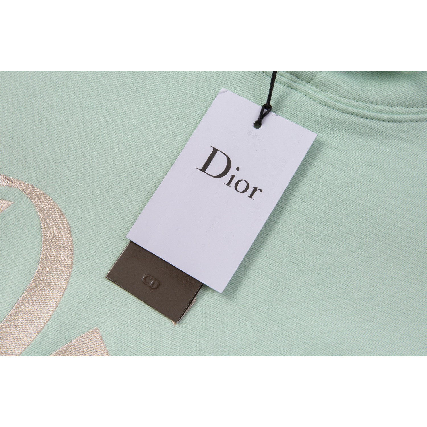 <p>Dior 绣花帽衫卫衣(綠)</p>