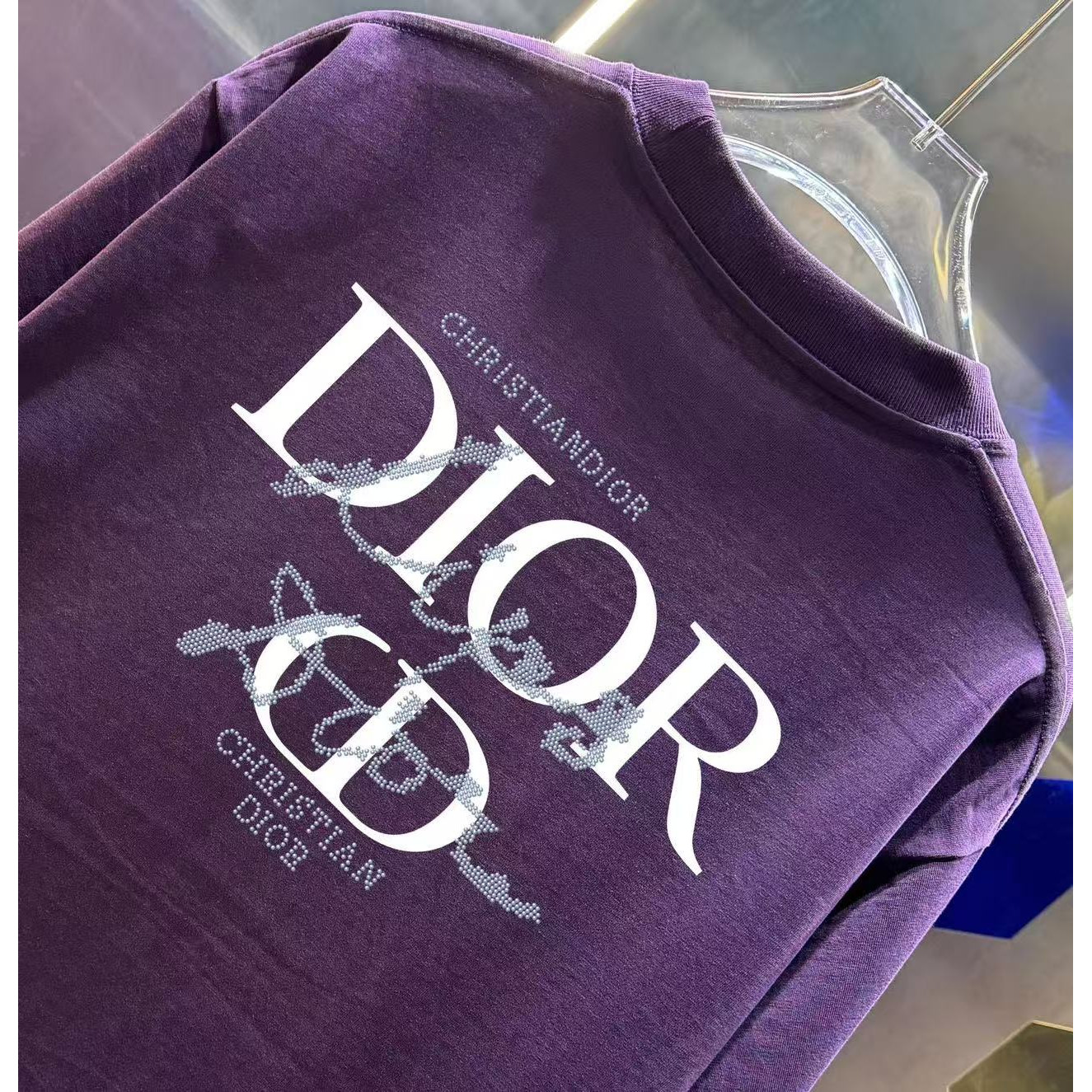 <p>DIOR 圆领短袖T恤(紫)</p>