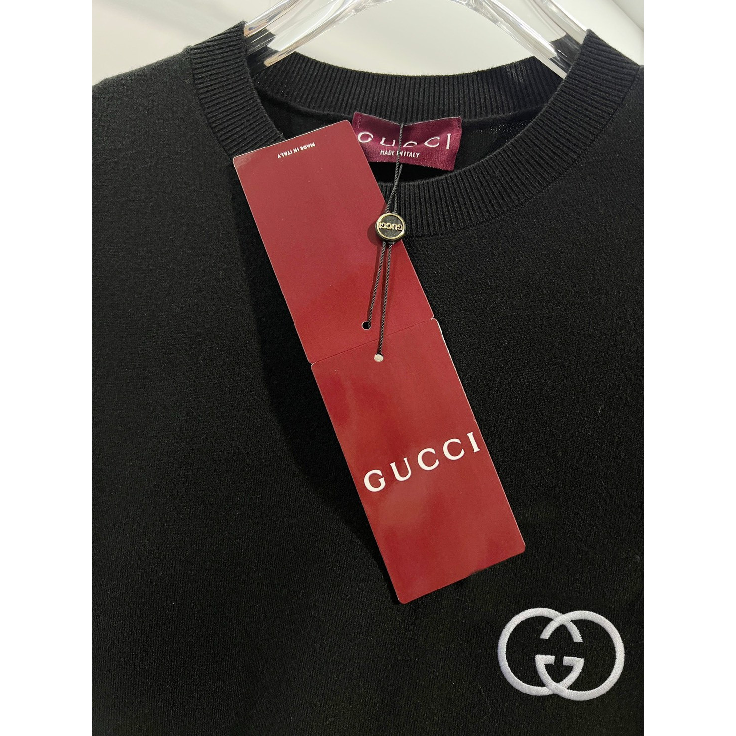 <p>&nbsp;GUCCI 针织衫圆领(白)</p>