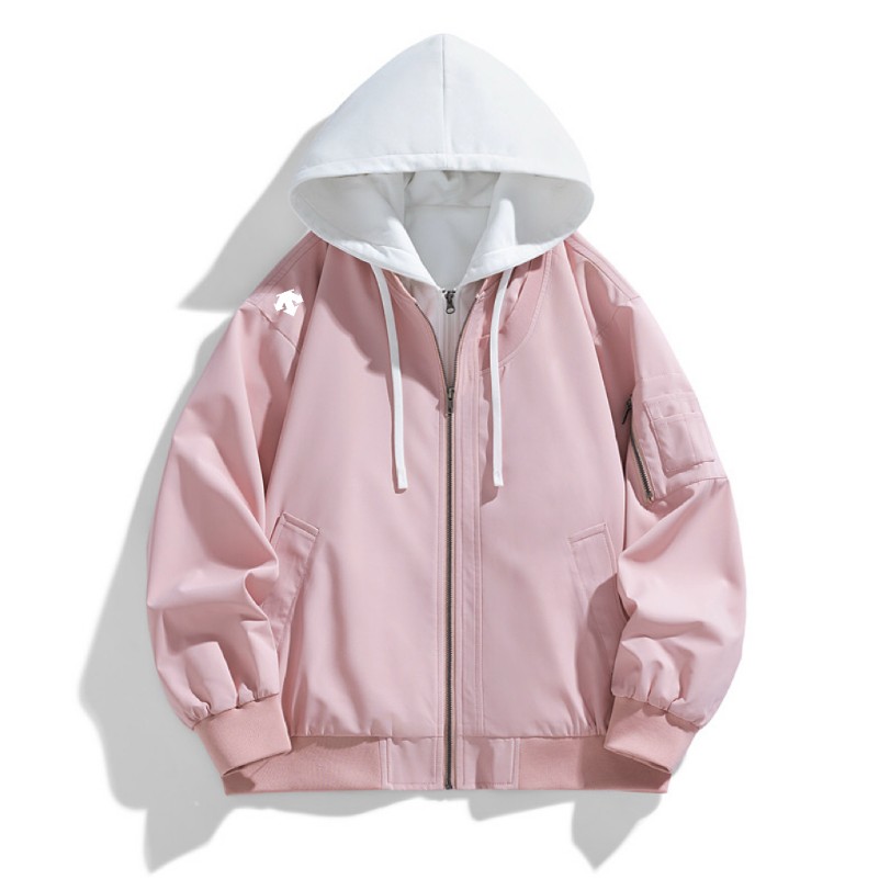<p>DESCENTE 男士軟殼外套(粉)</p>