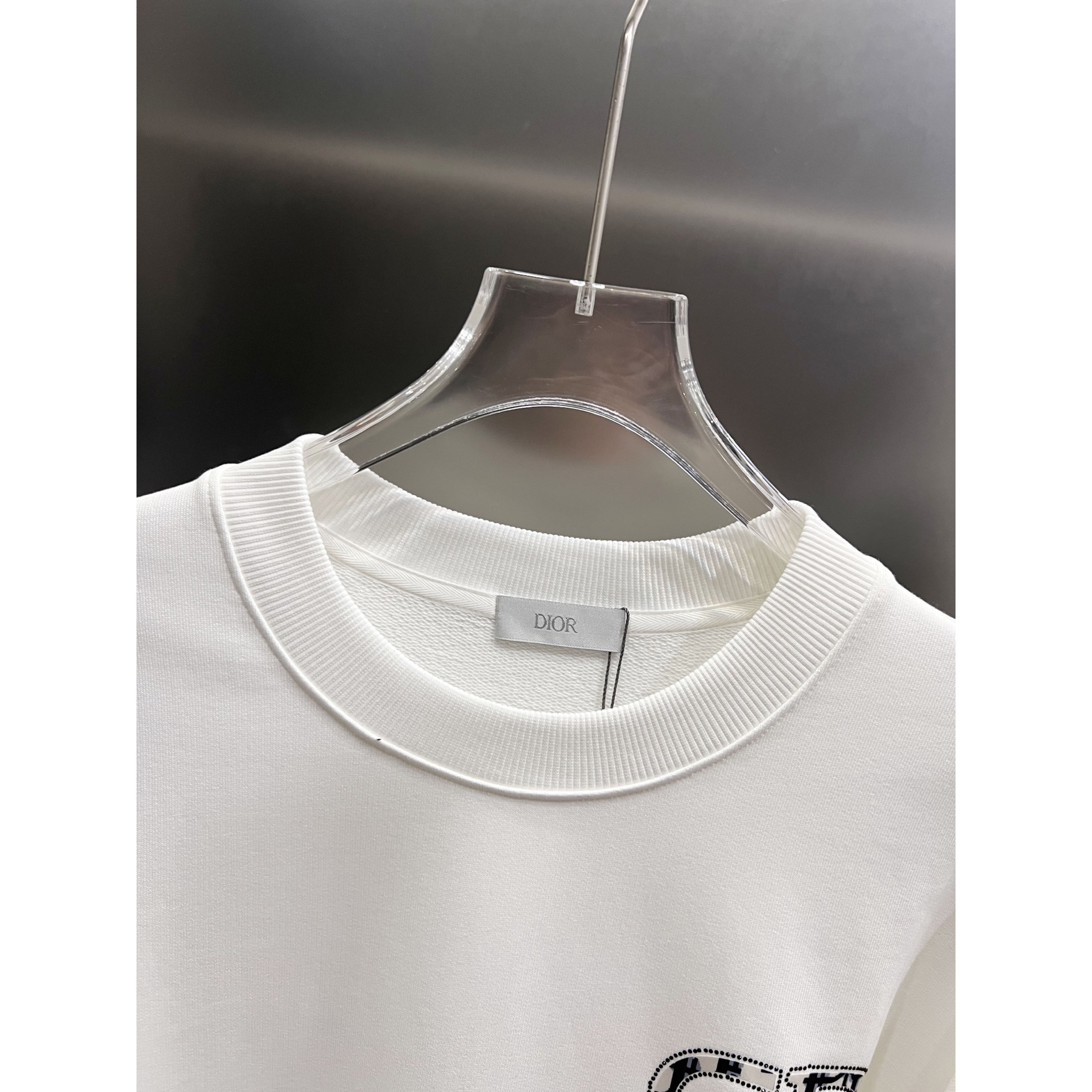 <p>DIOR 圆领长袖卫衣(白)</p>