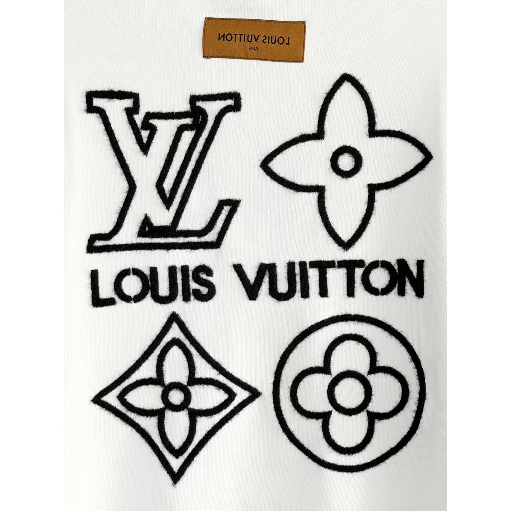 <p>LV&nbsp;刺绣圆领卫衣(白)</p>