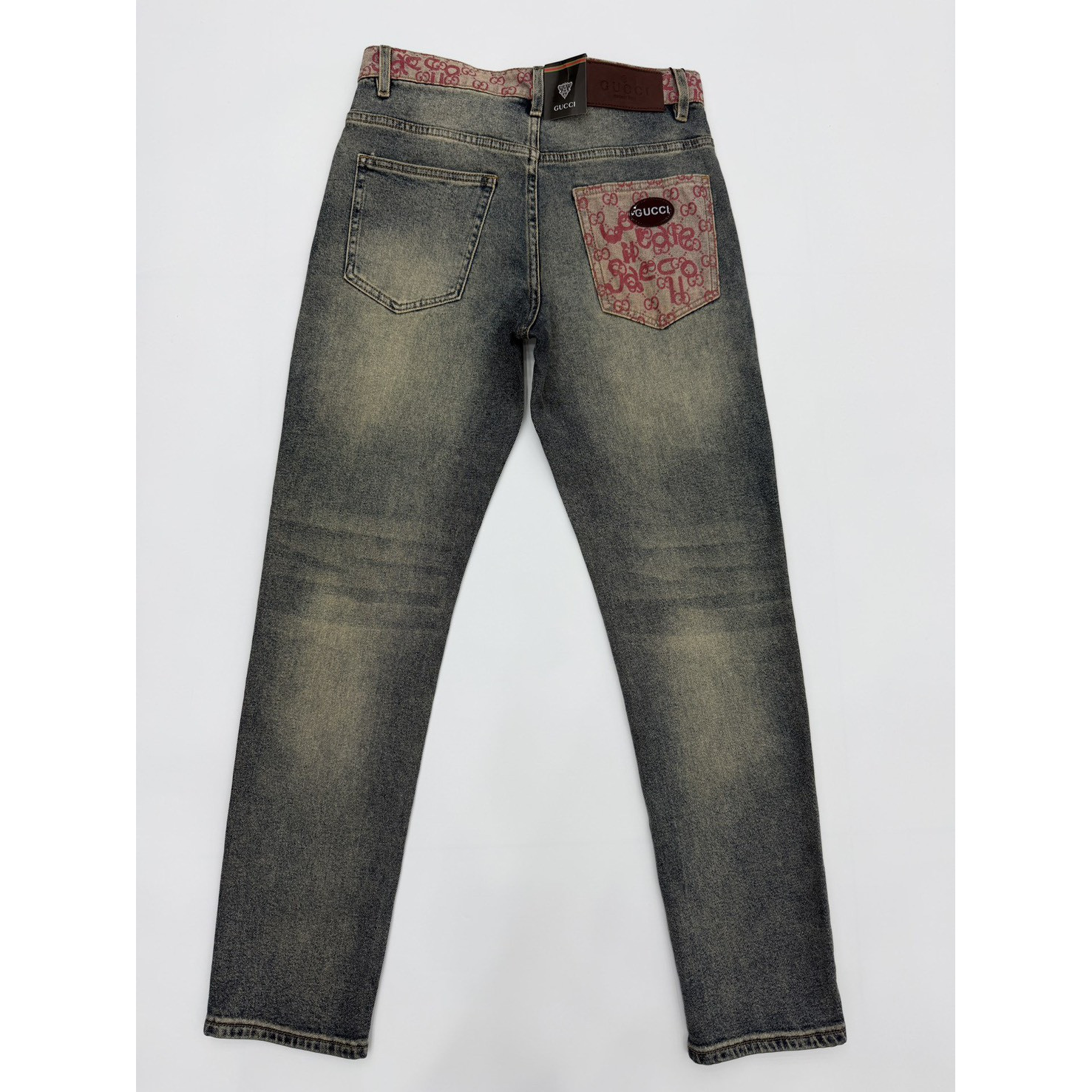 <p>GUCCI 阔腿直筒牛仔裤(D2681#)</p>