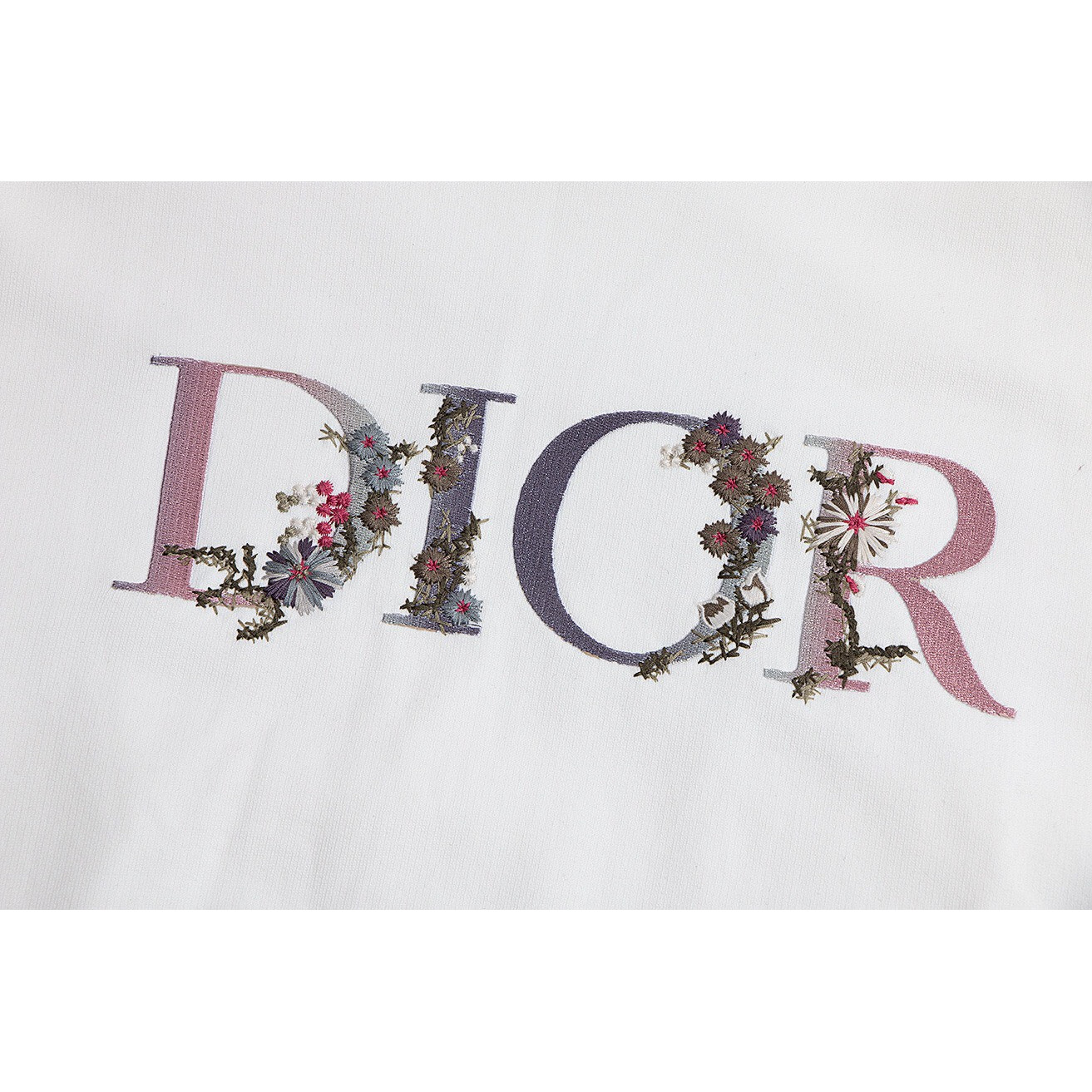 <p>Dior logo绣花帽衫卫衣(白)</p>
