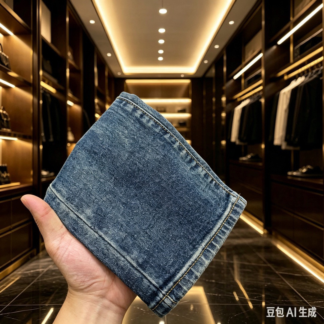 <p>LV&nbsp;欧洲专柜新款修身小直筒牛仔裤</p>
