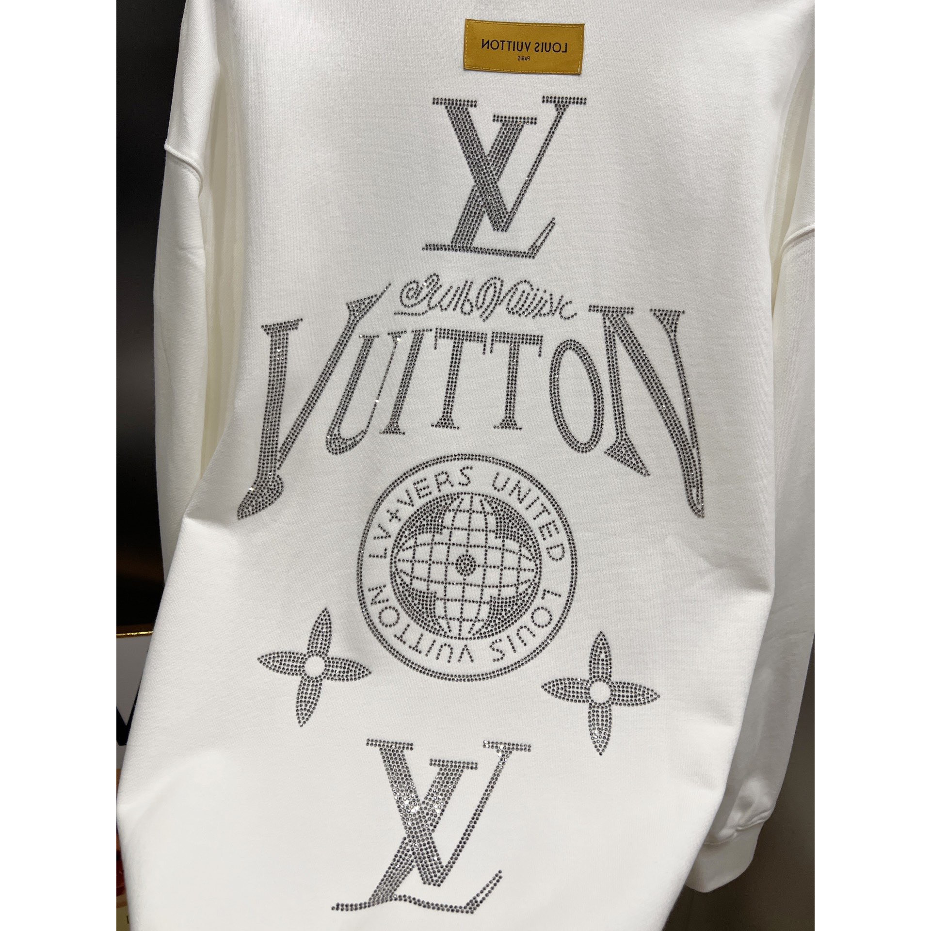 <p>LV 圆领长袖卫衣(白)</p>