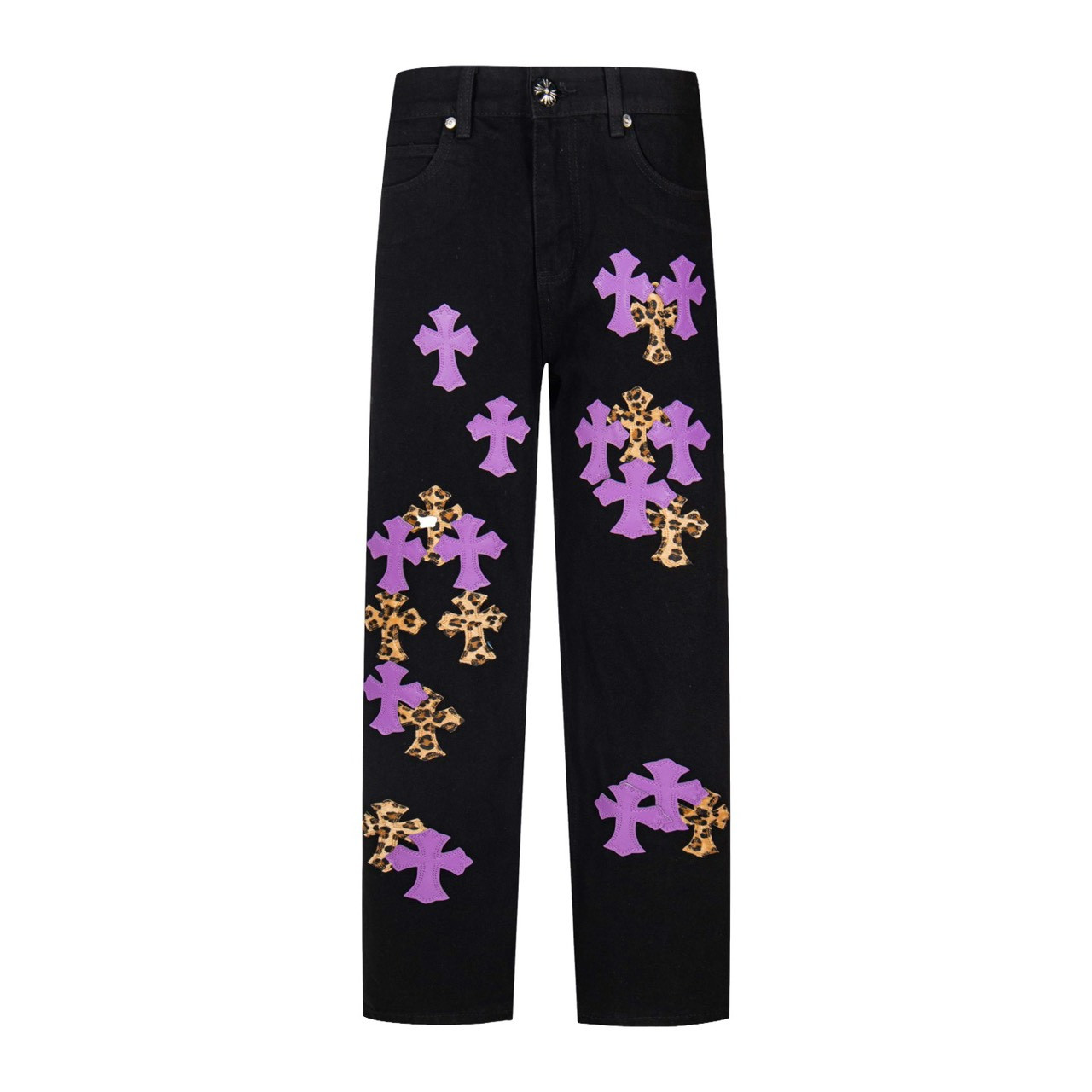 <p>CHROME HEARTS 黑裤牛仔骚紫豹纹爆款牛仔裤(1798#)</p>

<p>&nbsp;</p>