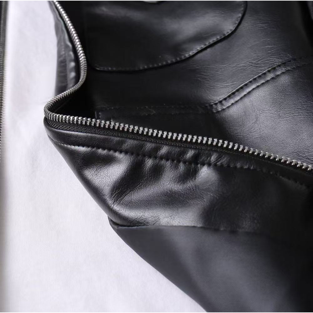<p>PRADA 男士皮夹克外套(黑)</p>