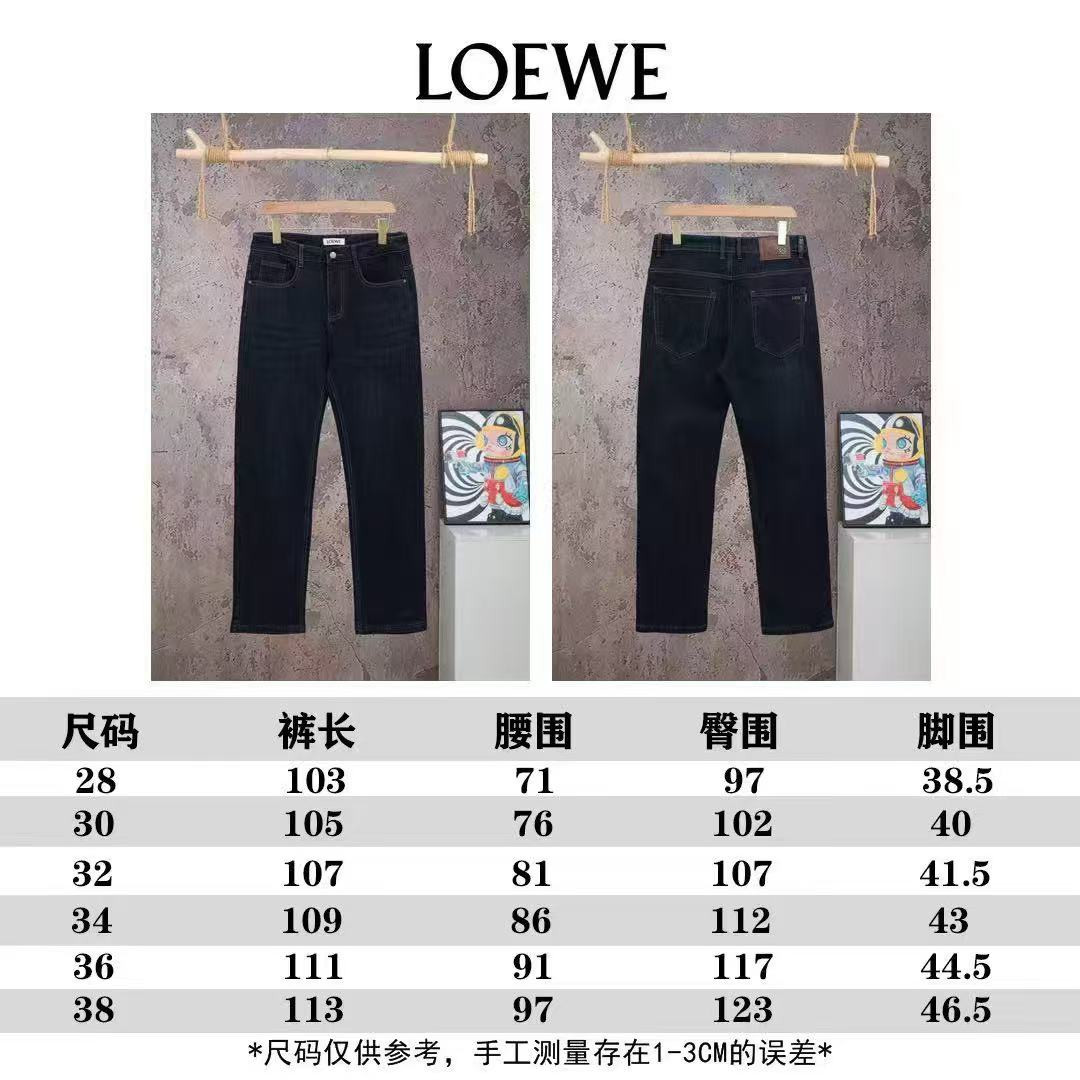 <p>LOEWE 单宁棉质宽松牛仔裤(黑M3062)</p>