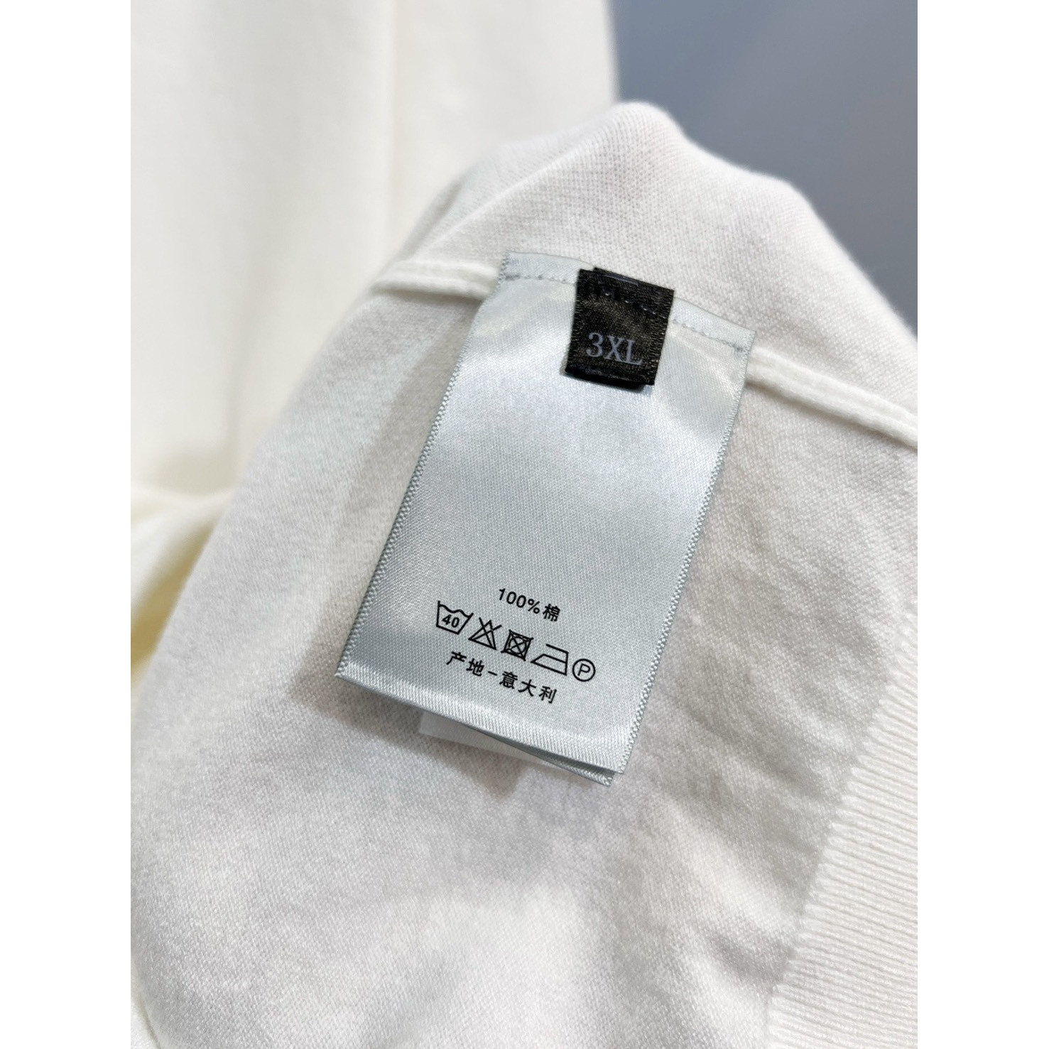 <p>DIOR&nbsp;针织羊毛短袖T恤(白)</p>