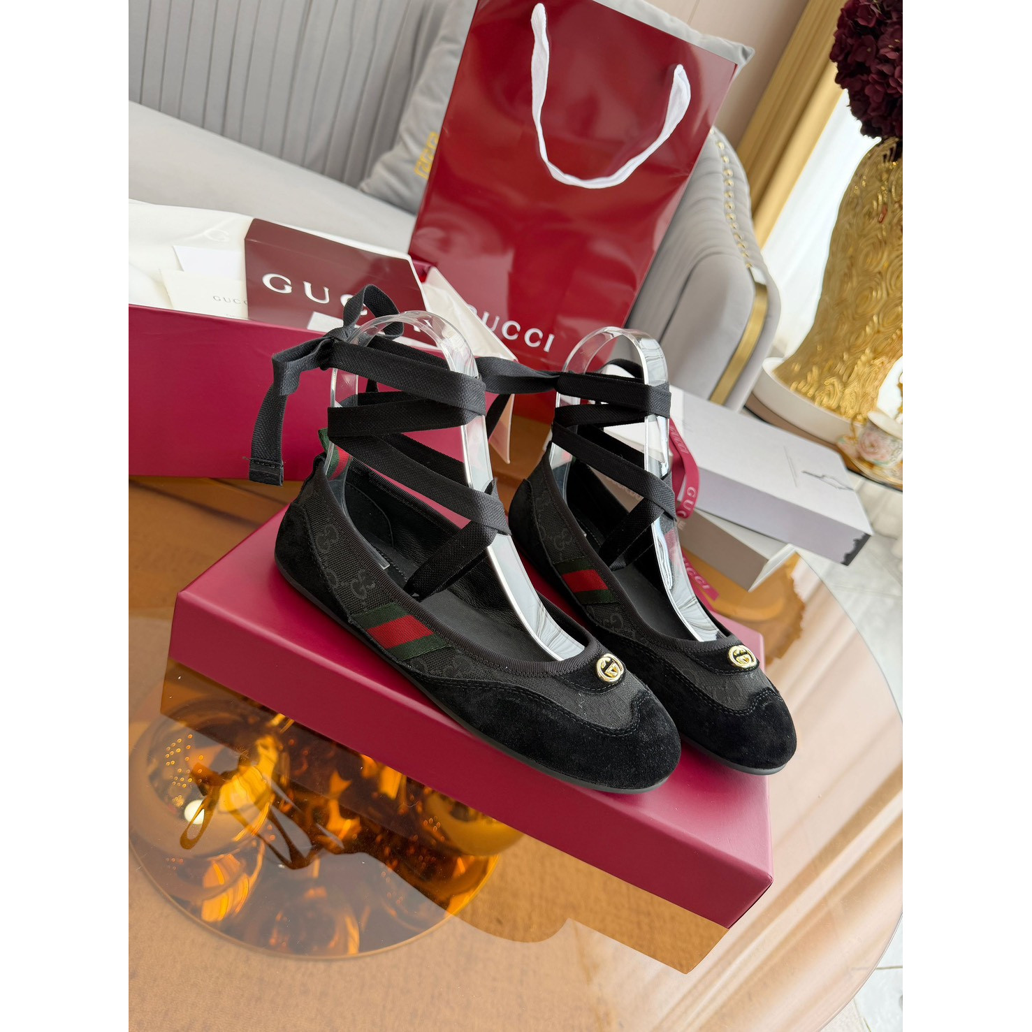 <p>GUCCI 驾车便鞋&amp;舞蹈鞋(黑)</p>