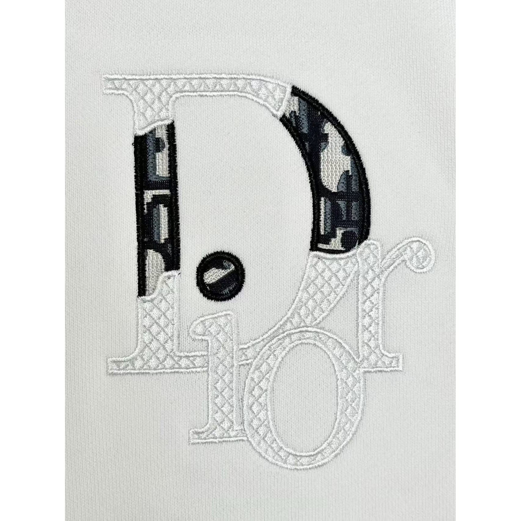 <p>DIOR&nbsp;刺绣圆领卫衣(白)</p>