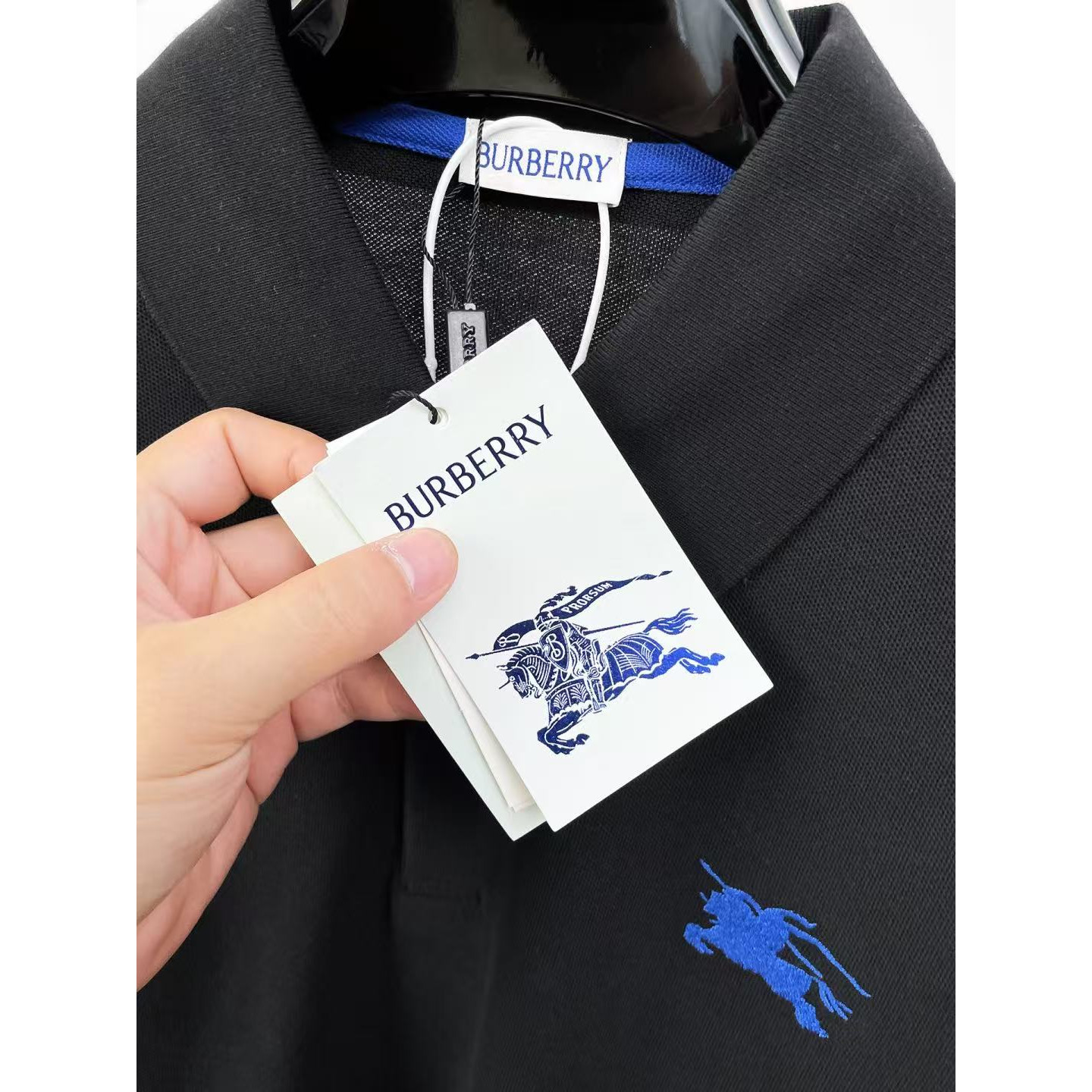 <p>BURBERRY 长袖Polo衫(黑)</p>