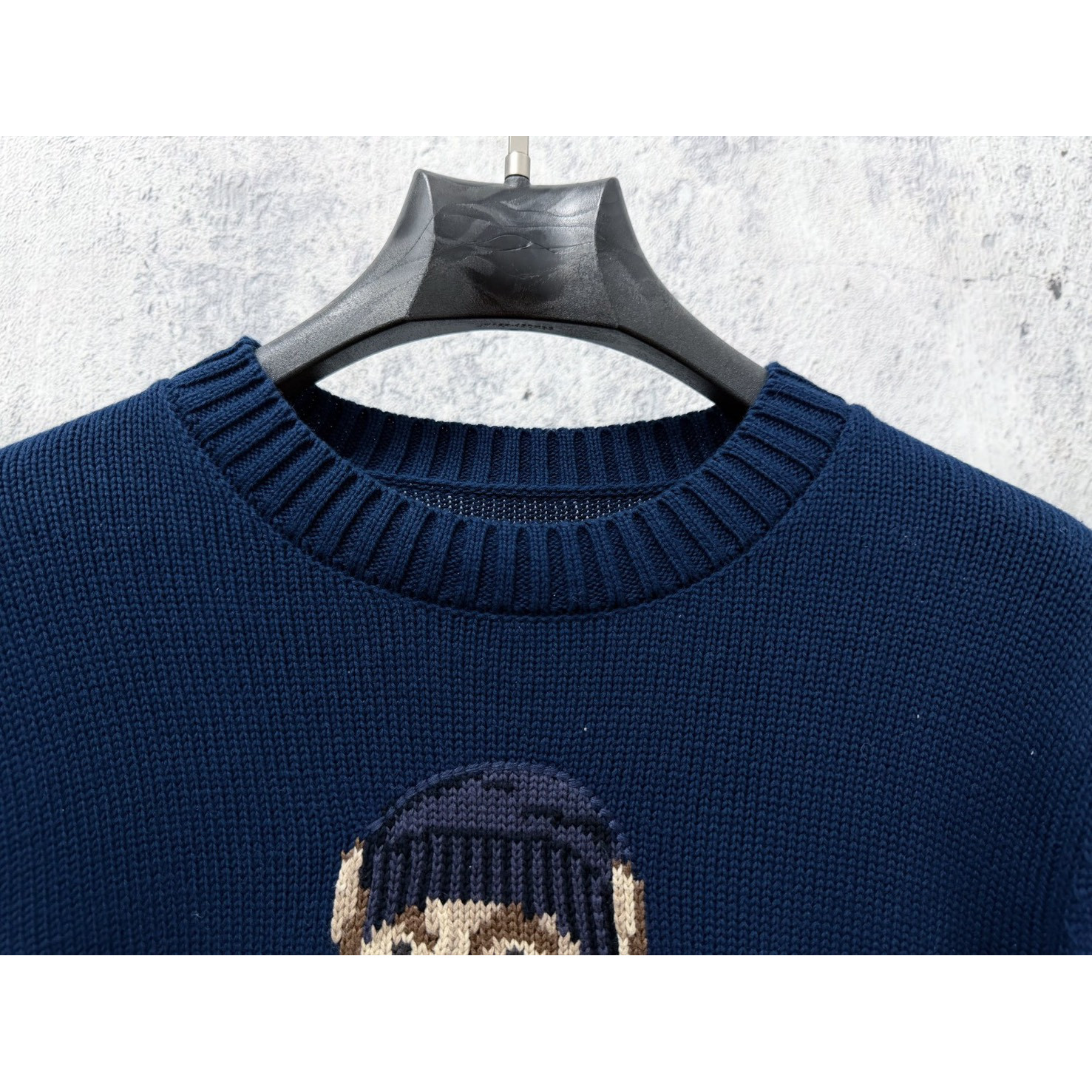 <p>Ralph Lauren 宽松版棉圆领针织衫(深藍)</p>