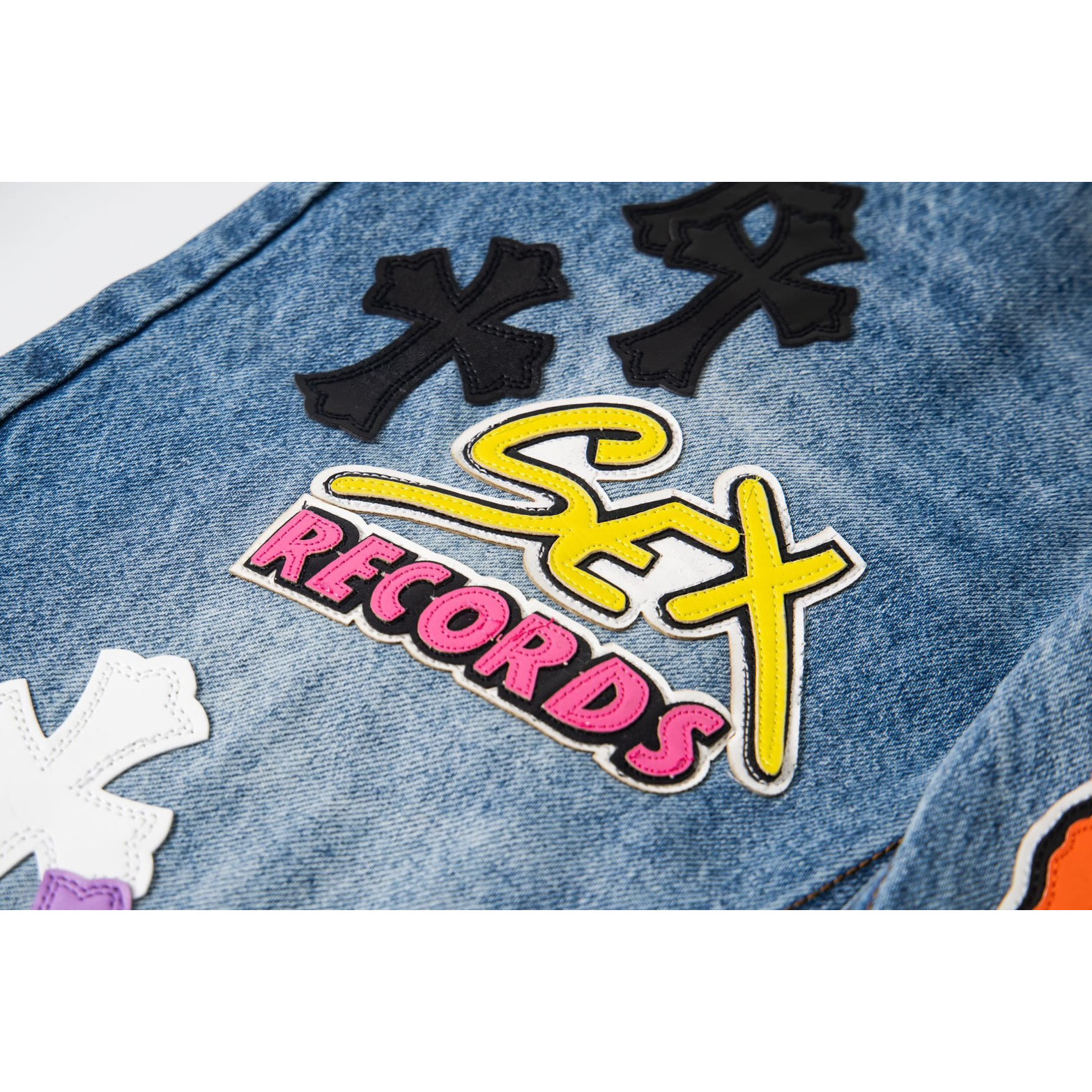 <p>CHROME HEARTS Sex章鱼牛仔裤(1759#)</p>