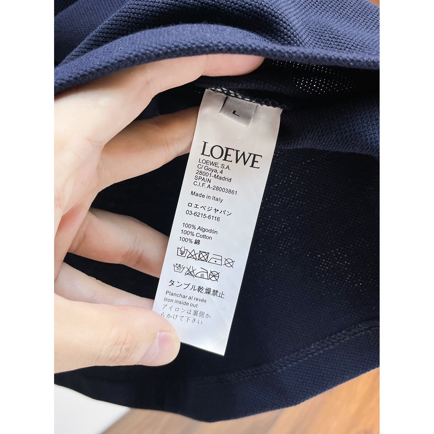 <p>LOEWE&nbsp;短袖翻领polo衫(藏青)</p>