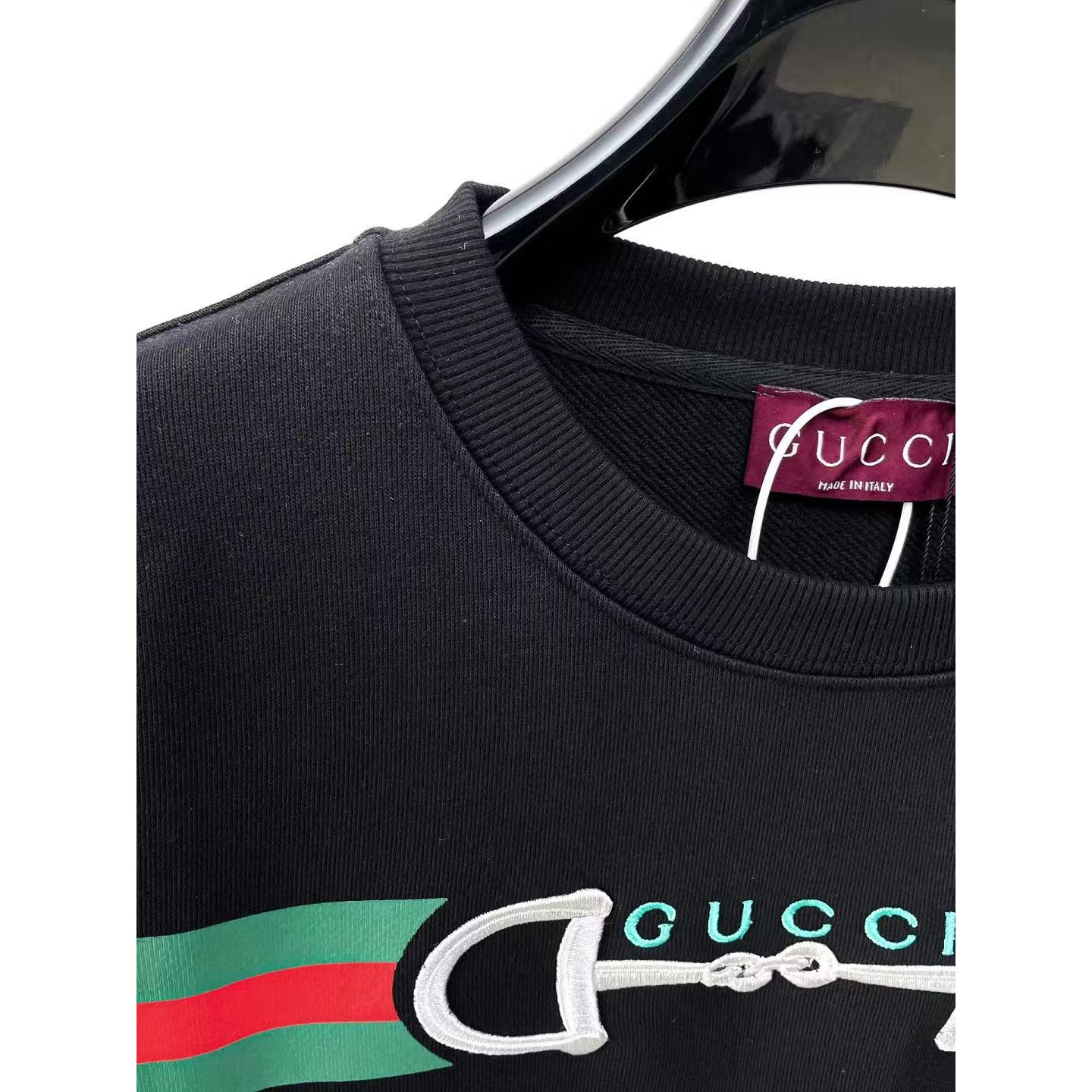 <p>GUCCI 圆领卫衣(黑)</p>