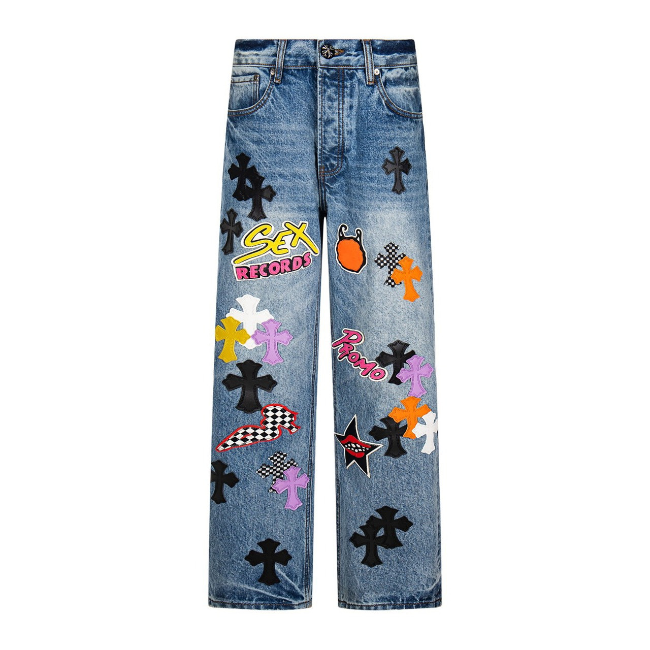<p>CHROME HEARTS Sex章鱼牛仔裤(1759#)</p>