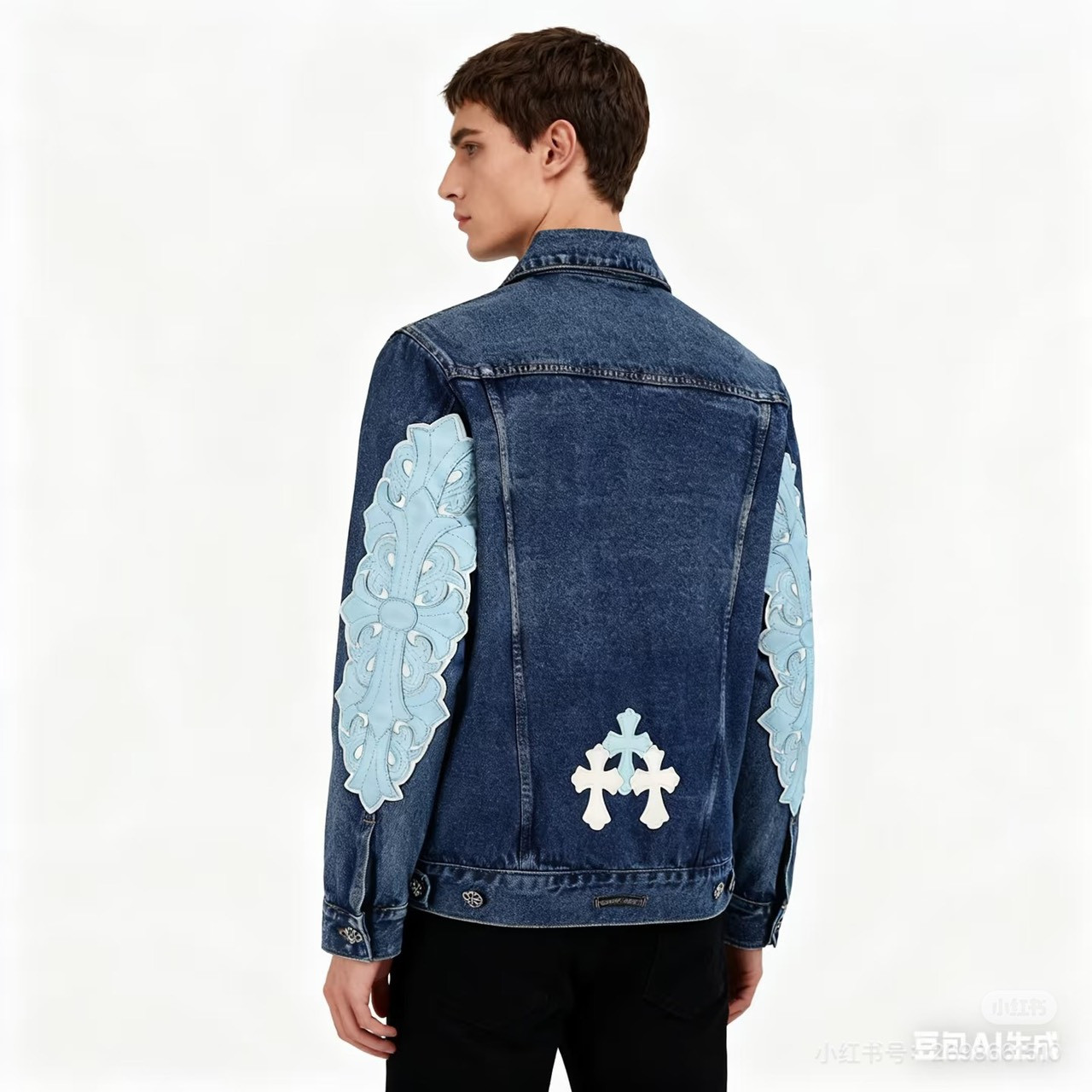 <p>CHROME HEARTS 三十字架牛仔外套</p>
